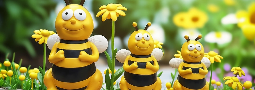 Bienen-Dekofiguren: Holen Sie sich gute Laune in den Garten