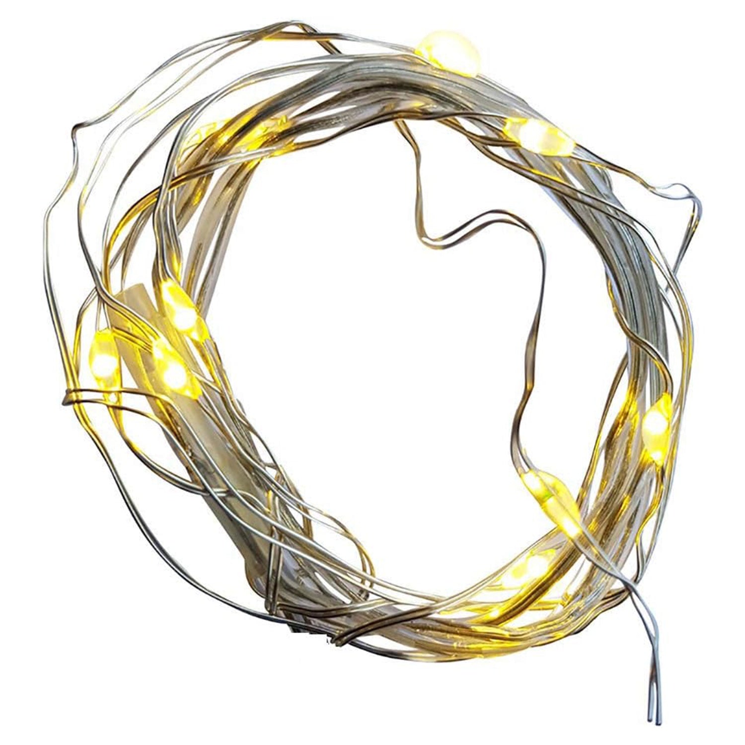 Micro LED Draht Lichterkette mit 20 LEDs und Batteriebetrieb Indoor