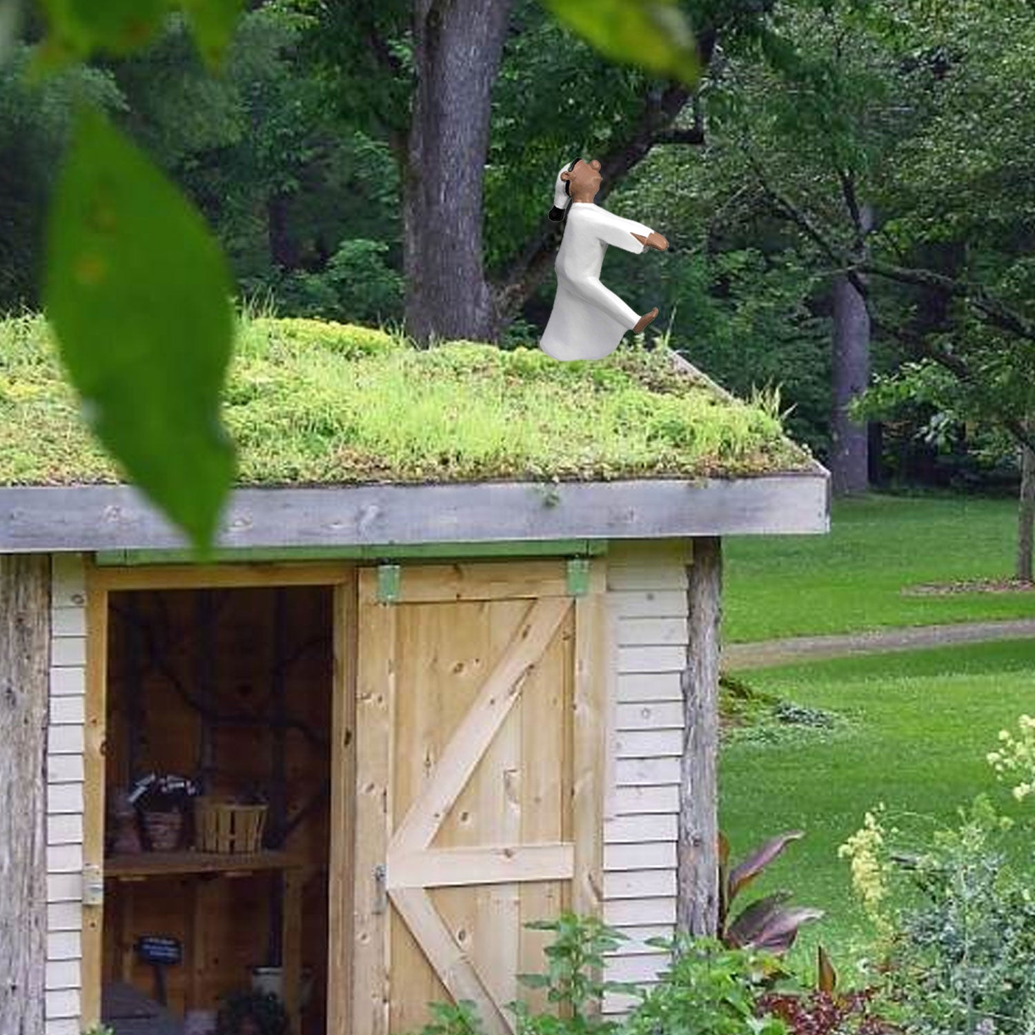 Firstfigur Schlafwandler Figur Hubert Firstschmuck Dachschmuck 52 cm Dachfigur Schlafwandler