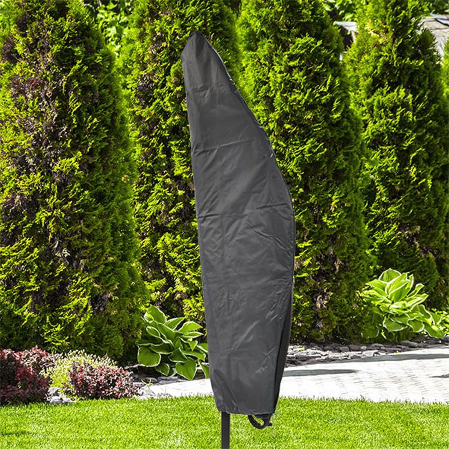 Ampelschirm Schutzhülle Westerland NaturLine 197 × 65/47 cm – wetterfeste Sonnenschirm Hülle & Abdeckung bis 3 m