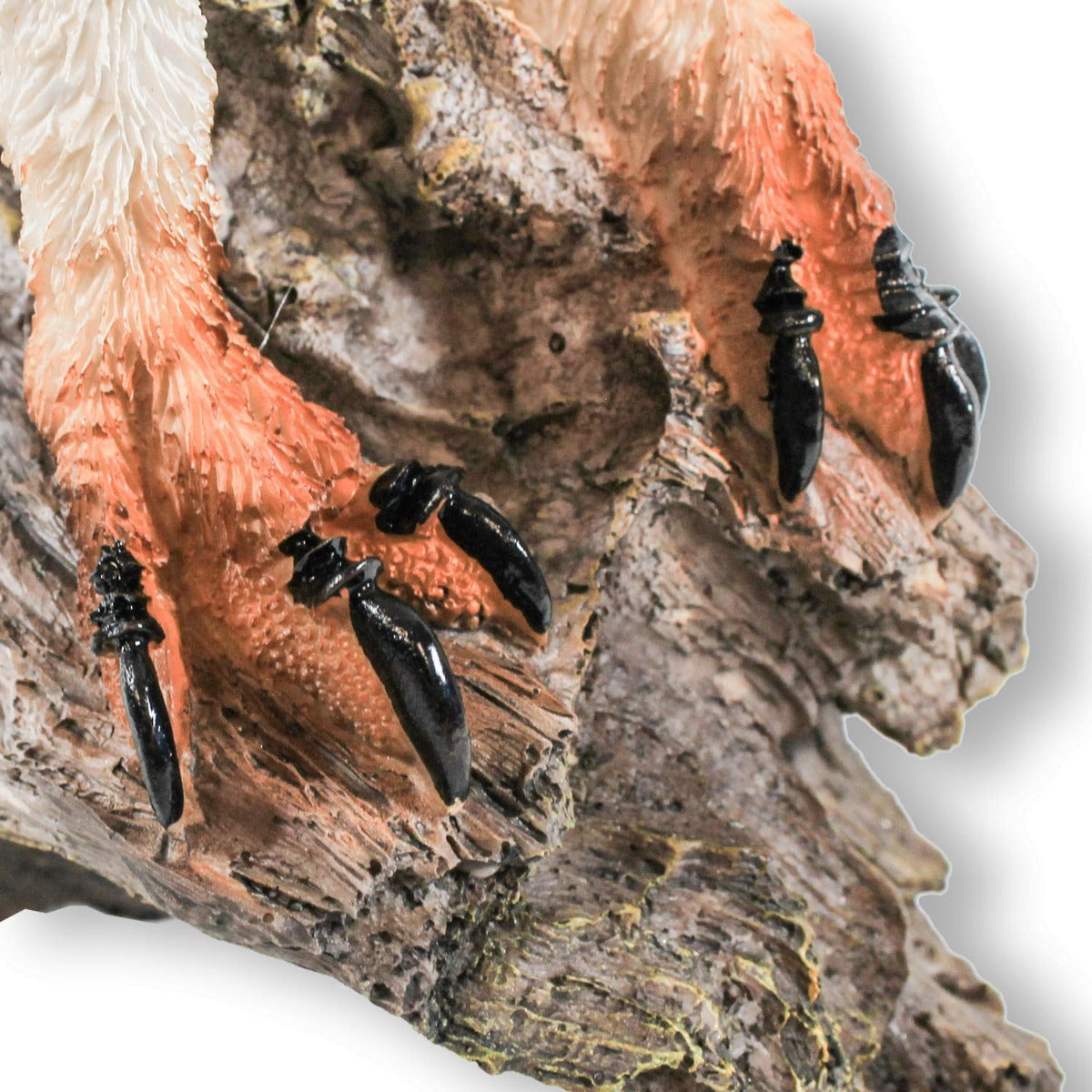 Eulen Eulenfigur Uhu auf Baumstamm Tierfigur Gartenfigur Dekofigur