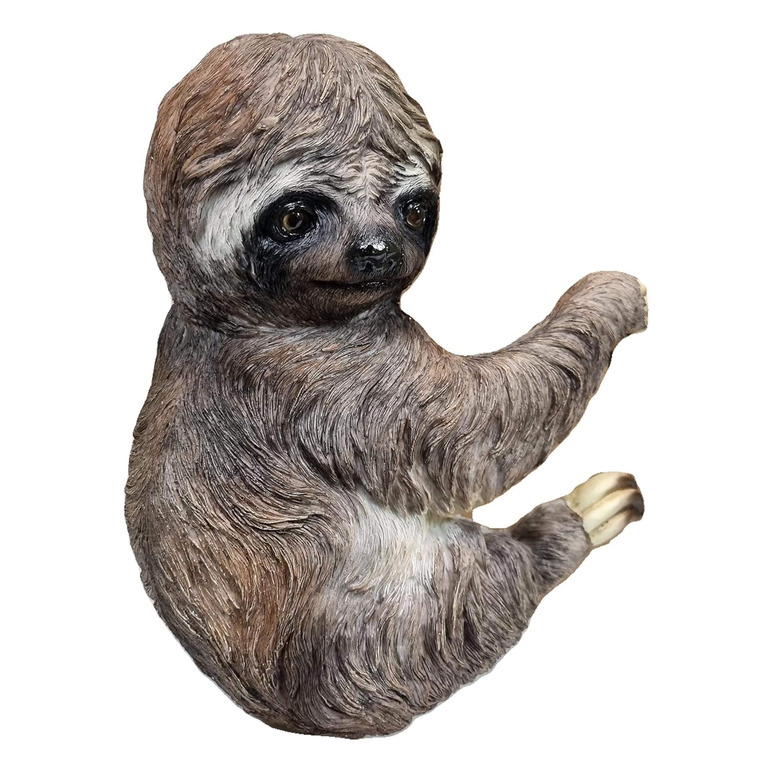 Faultier Figur kletternd Gartendeko wetterfest aus Polyresin