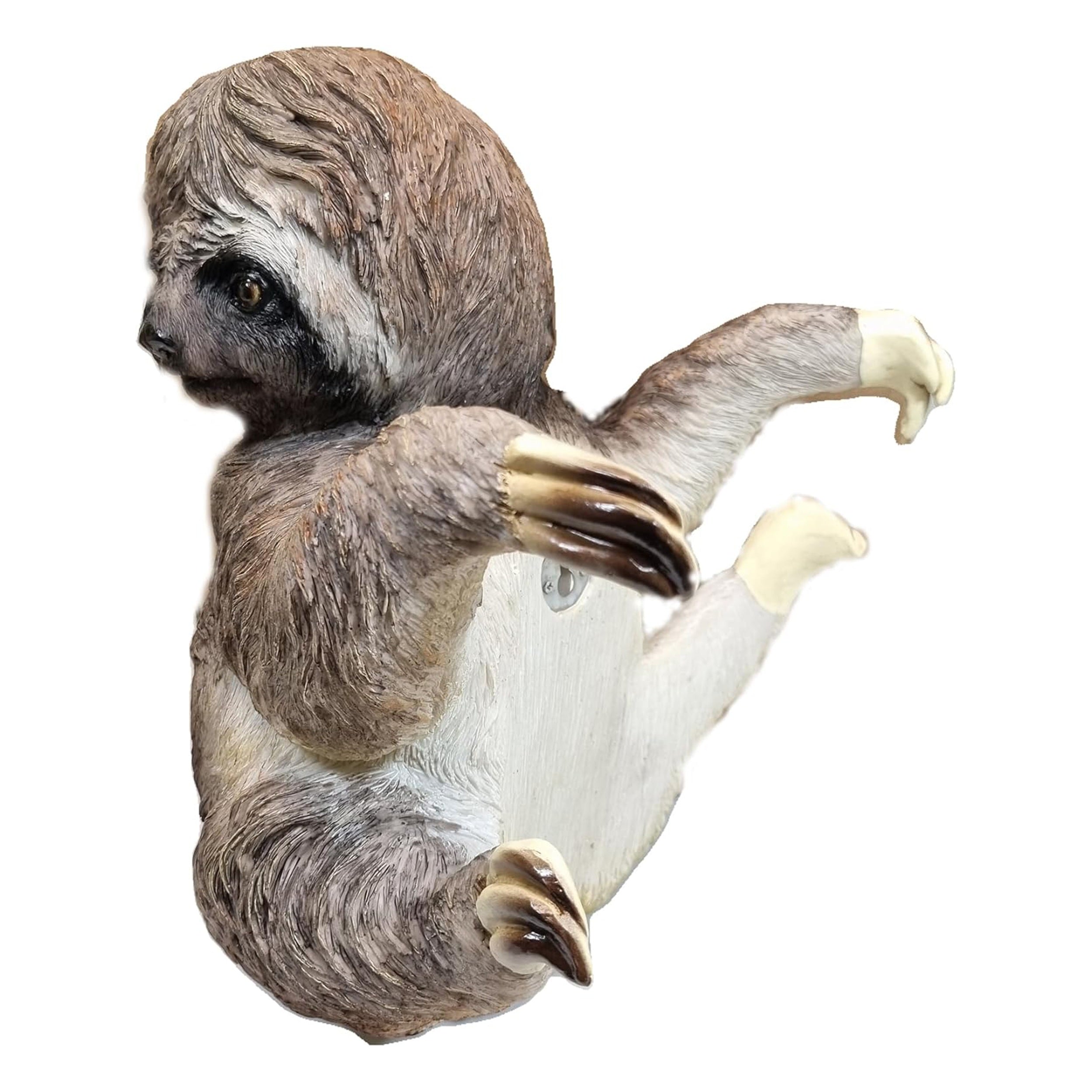 Faultier Figur kletternd Gartendeko wetterfest aus Polyresin