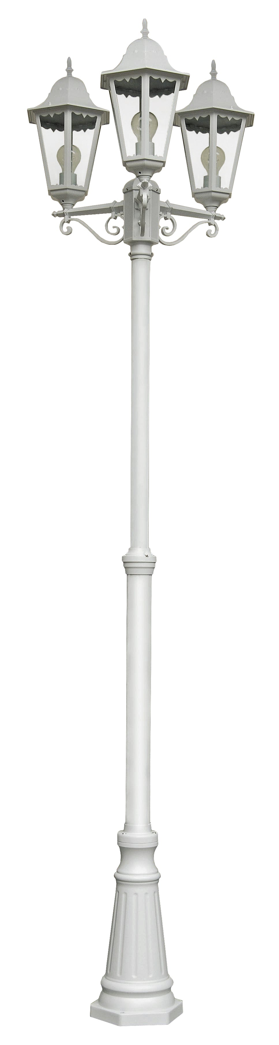 Kandelaber weiß Gartenbeleuchtung NORDERNEY elegante Standlaterne von Hilight