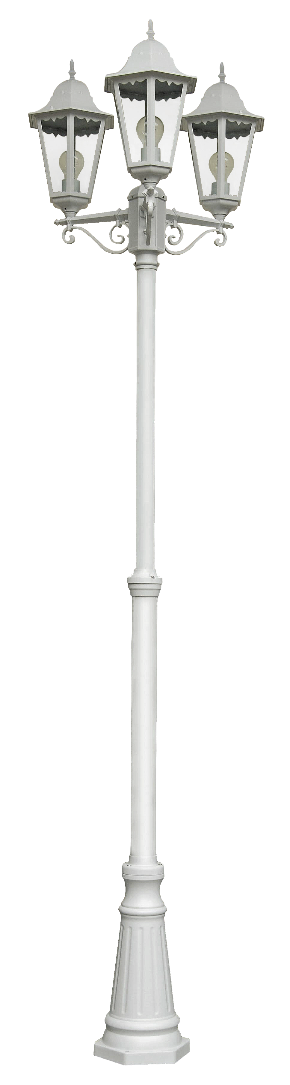 Kandelaber weiß Gartenbeleuchtung NORDERNEY elegante Standlaterne von Hilight