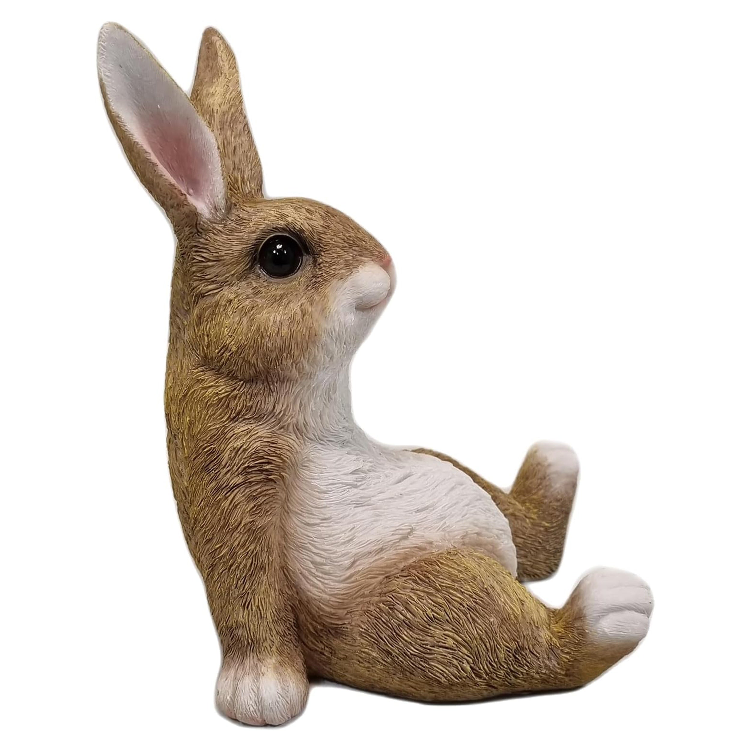 Dekofigur Hase Lars sitzend – Lustige Tierfigur für Garten & Heim