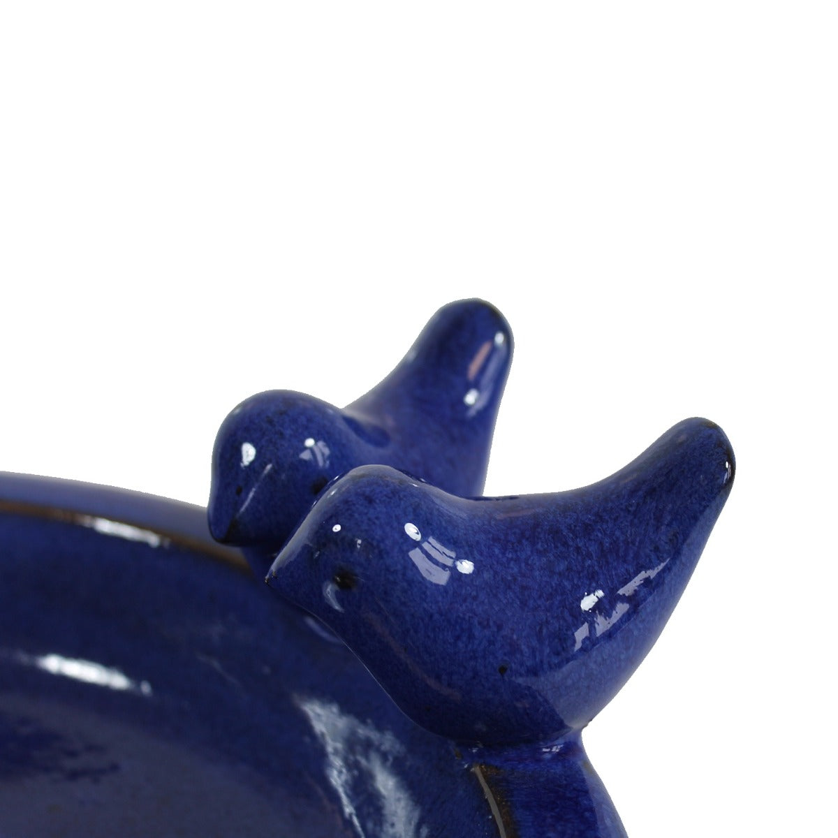 Keramik Vogeltränke Oasis – wetterfeste Wasserschale mit Deko-Vögeln, Ø 30 cm, verschiedene Farben – frostfest & pflegeleicht