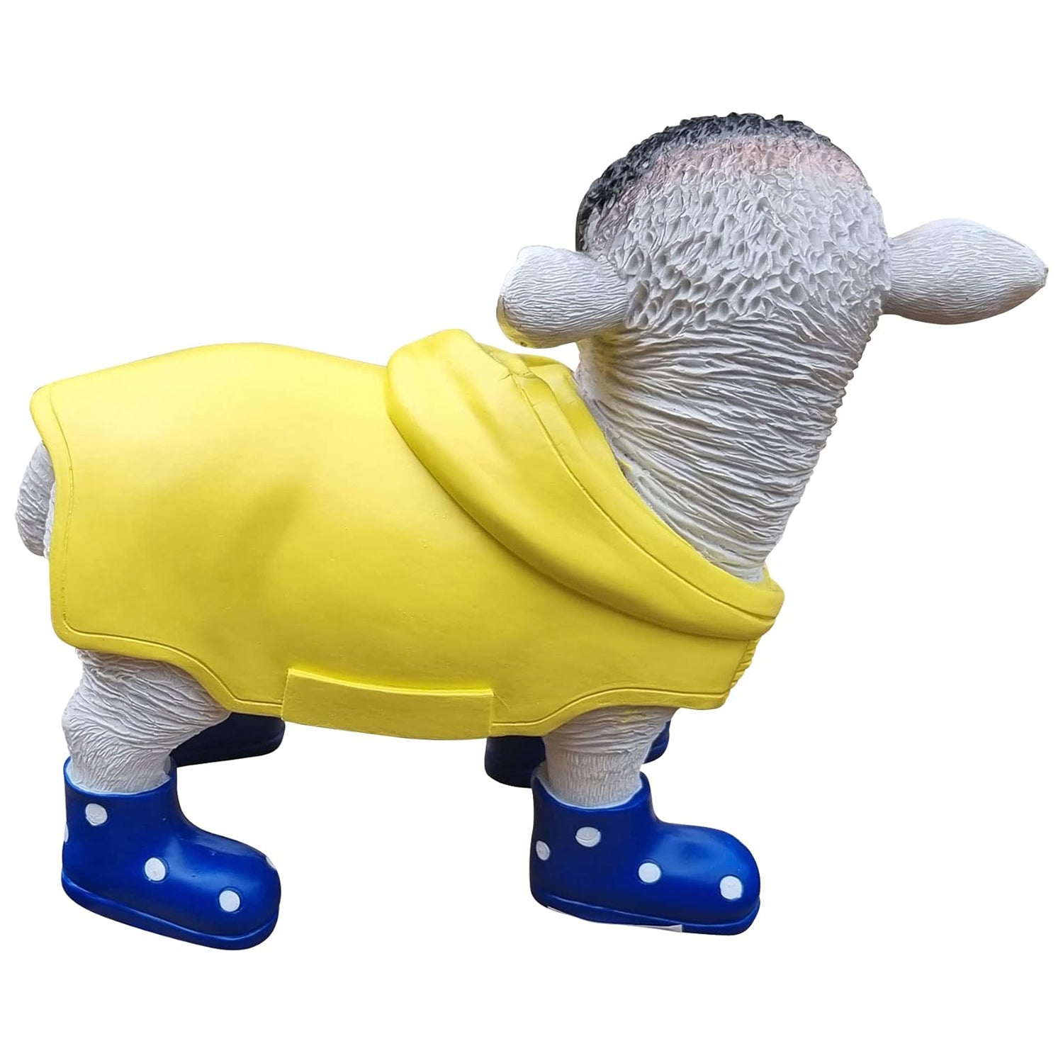 Gartenfigur Schaf Lamm Figur Deko Schaf lustige Gartenfiguren mit Mantel und Gummistiefel versch. Farben