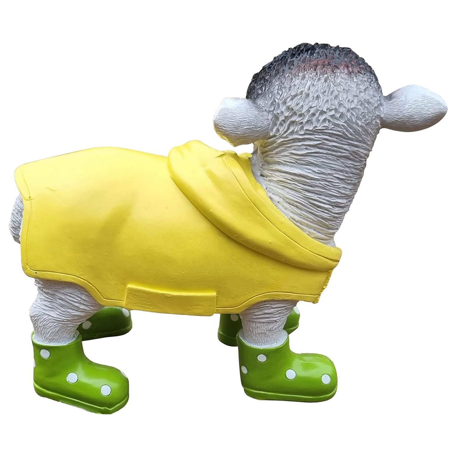 Gartenfigur Schaf Lamm Figur Deko Schaf lustige Gartenfiguren mit Mantel und Gummistiefel versch. Farben