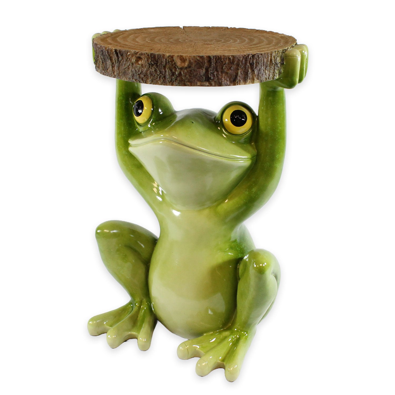 Beistelltisch Outdoor und Indoor | Frosch Tisch Froschdeko Beistelltisch für Pflanzen | Frosch Figuren