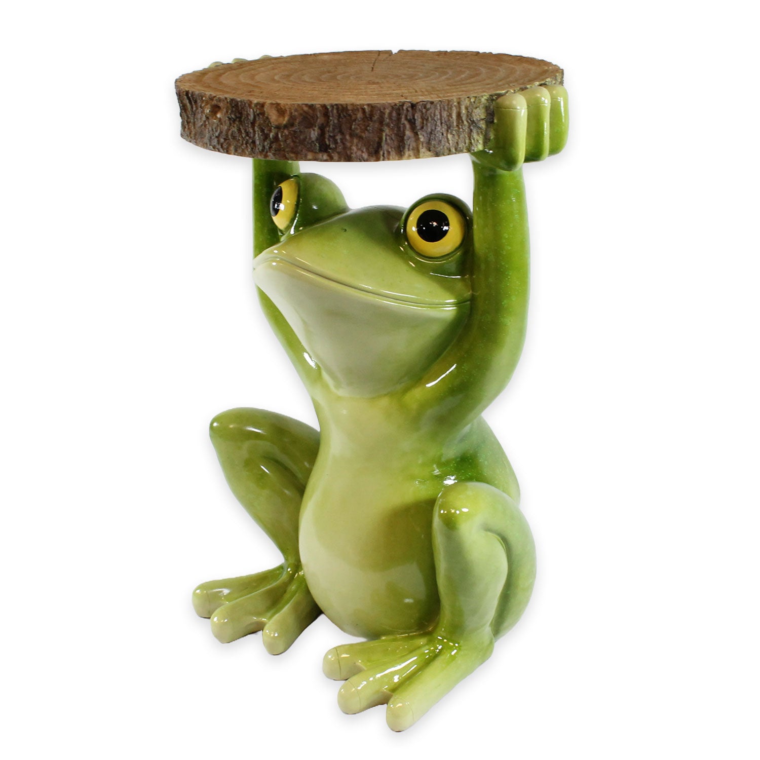 Beistelltisch Outdoor und Indoor | Frosch Tisch Froschdeko Beistelltisch für Pflanzen | Frosch Figuren