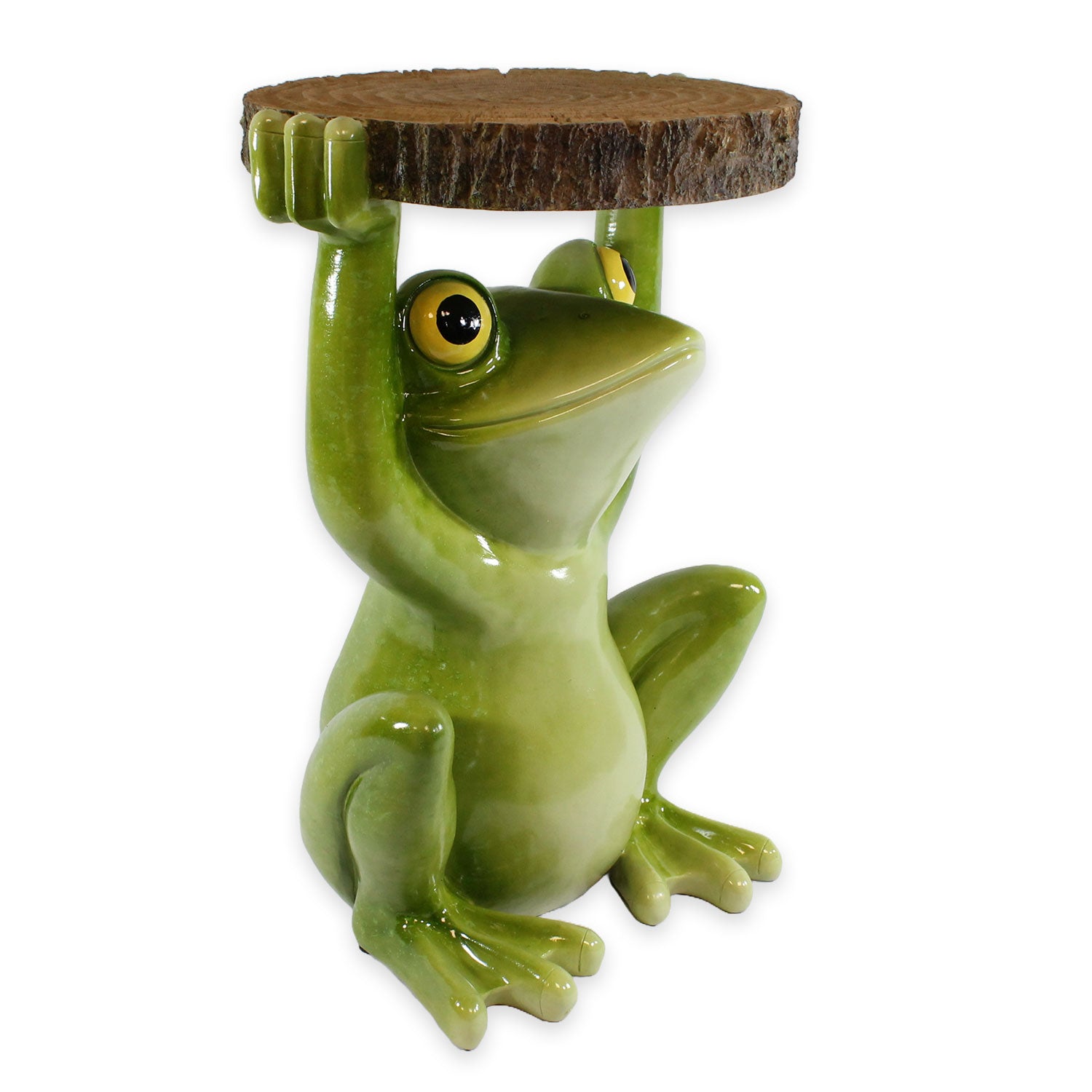 Beistelltisch Outdoor und Indoor | Frosch Tisch Froschdeko Beistelltisch für Pflanzen | Frosch Figuren