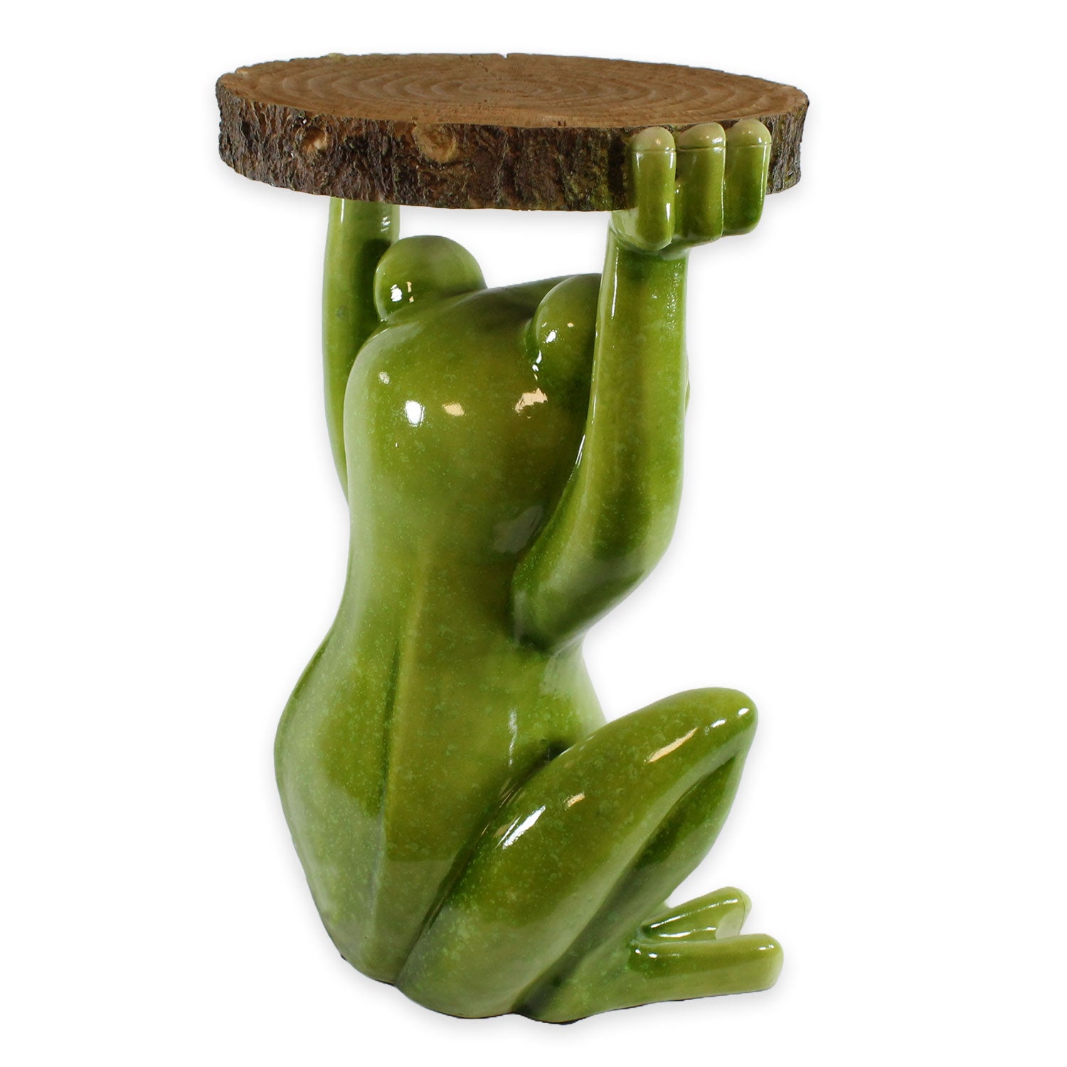 Beistelltisch Outdoor und Indoor | Frosch Tisch Froschdeko Beistelltisch für Pflanzen | Frosch Figuren