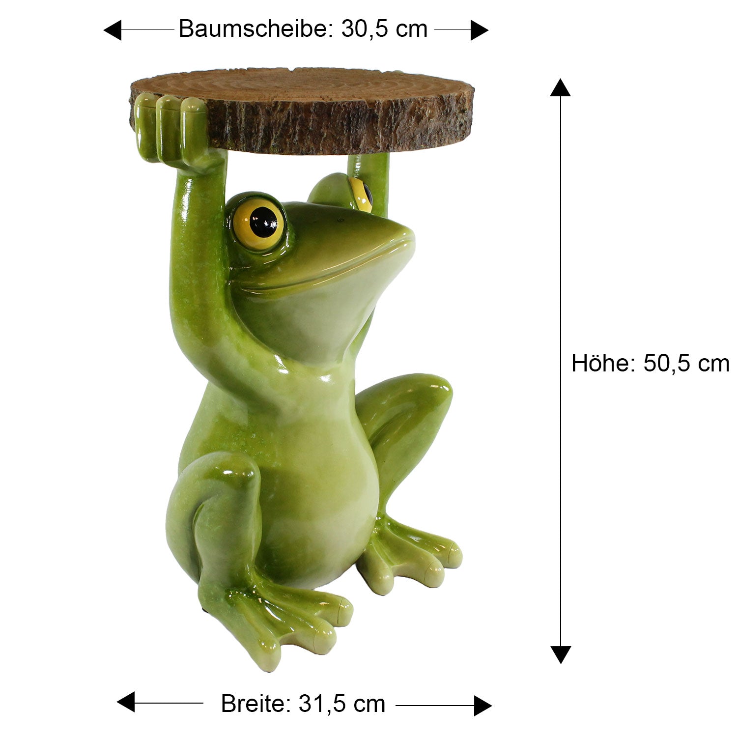 Beistelltisch Outdoor und Indoor | Frosch Tisch Froschdeko Beistelltisch für Pflanzen | Frosch Figuren