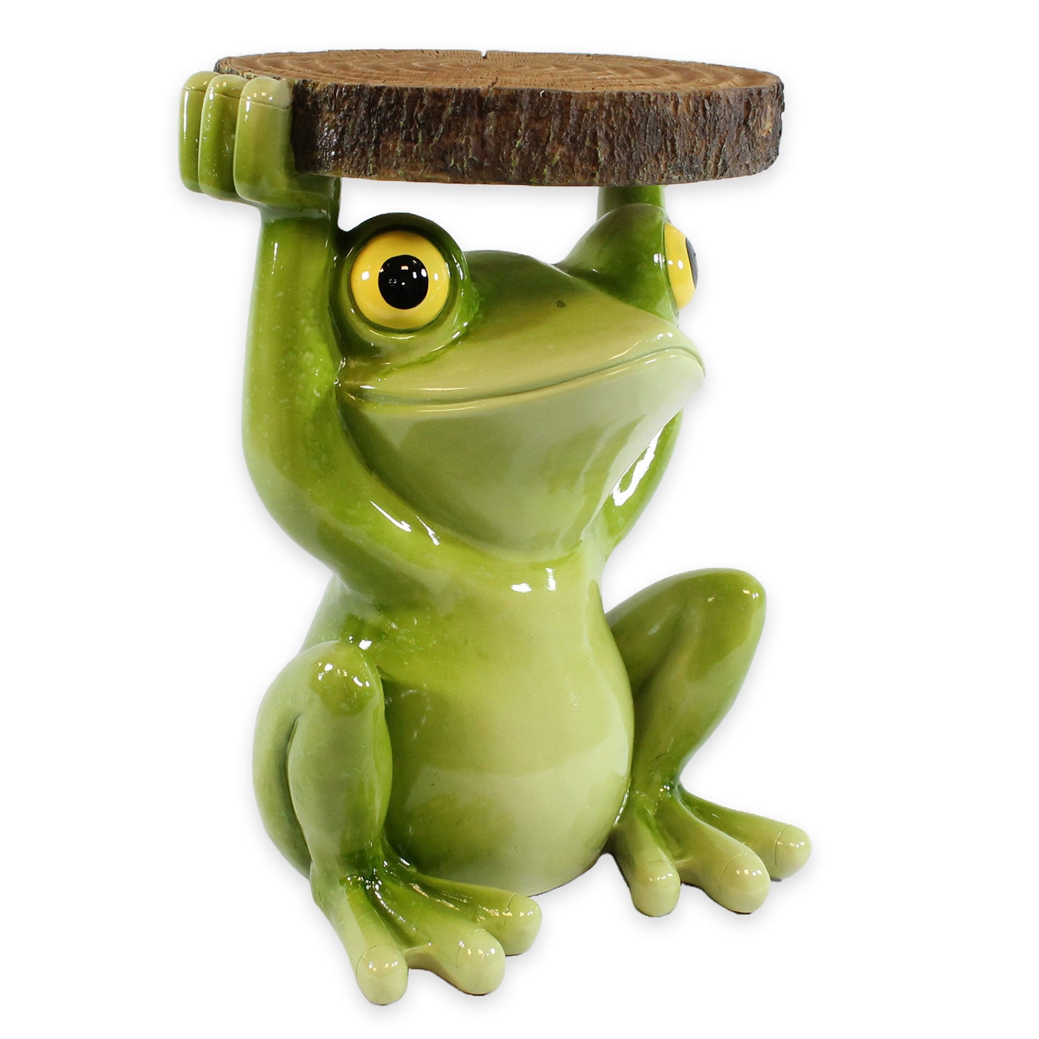 Beistelltisch Outdoor und Indoor | Frosch Tisch Froschdeko Beistelltisch für Pflanzen | Frosch Figuren