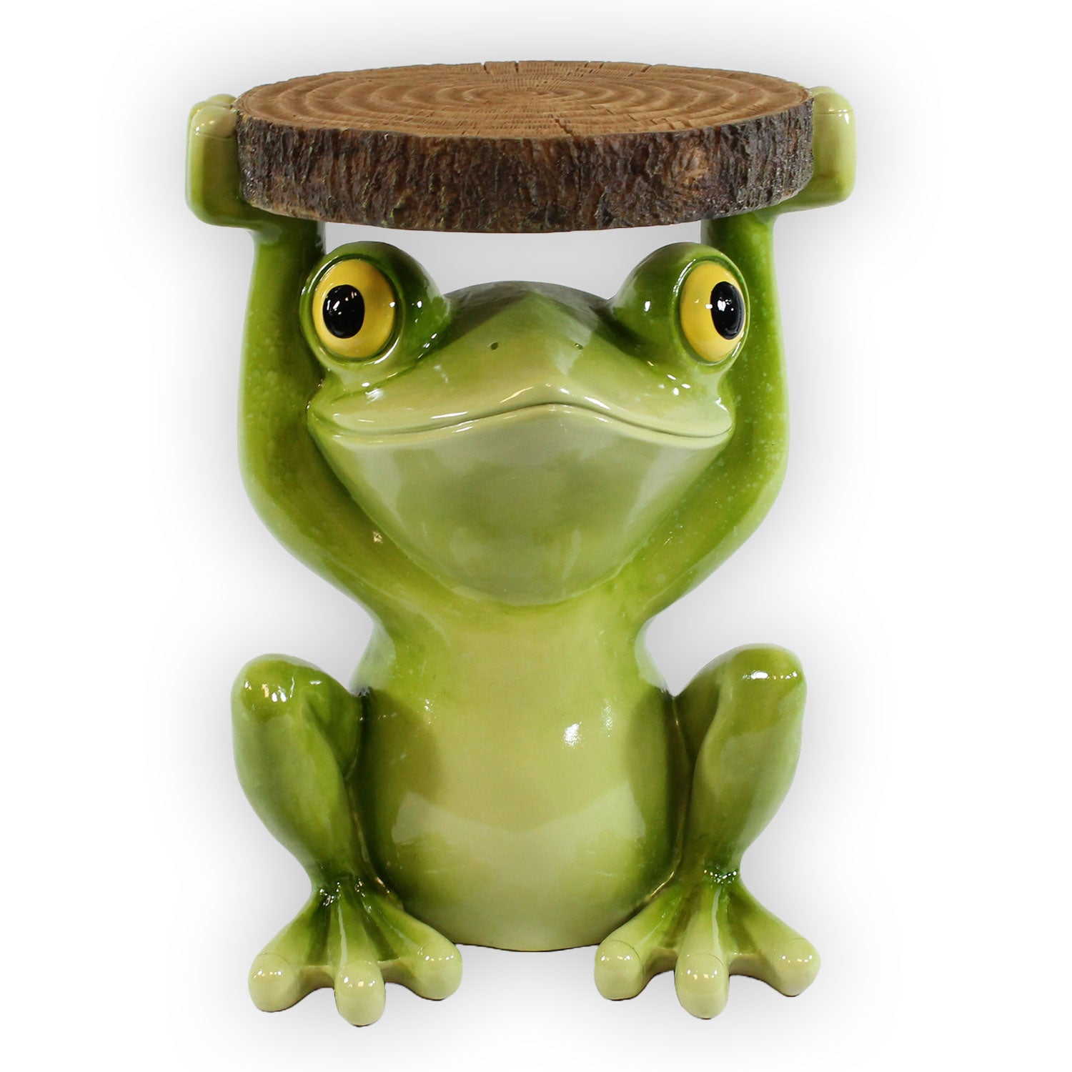 Beistelltisch Outdoor und Indoor | Frosch Tisch Froschdeko Beistelltisch für Pflanzen | Frosch Figuren