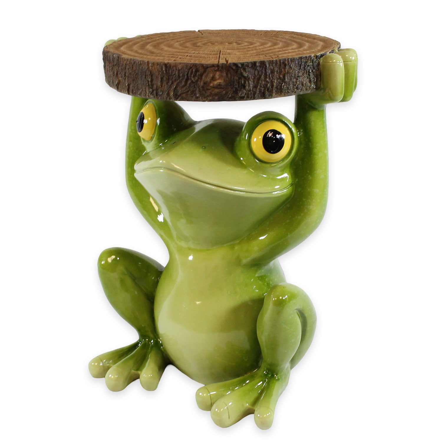 Beistelltisch Outdoor und Indoor | Frosch Tisch Froschdeko Beistelltisch für Pflanzen | Frosch Figuren