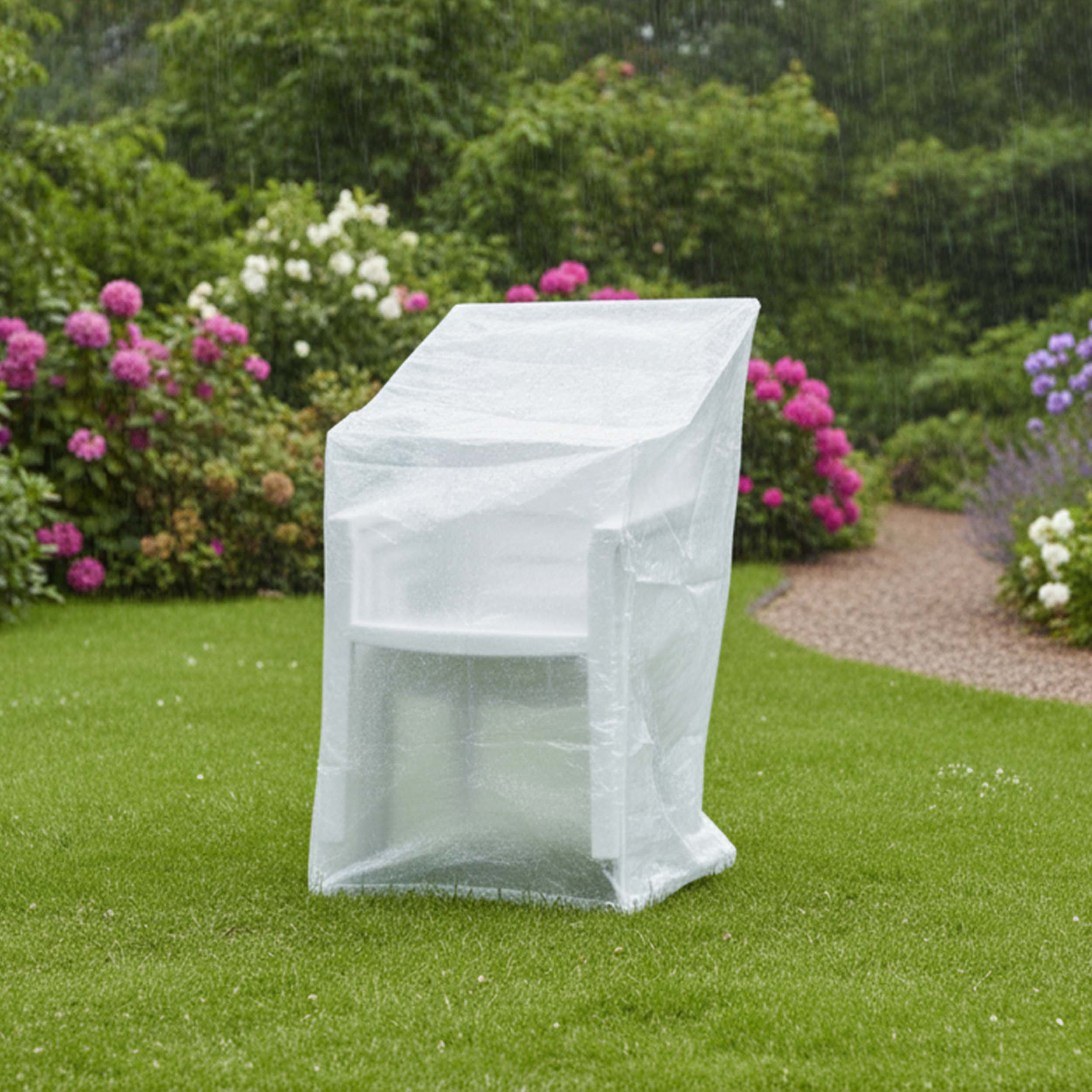 Schutzhülle Stapelstühle & Hochlehner – Modell Fehmarn EuroLine – Abdeckung Gartenstühle 65 × 110 × 150 cm wasserfest & UV-beständig