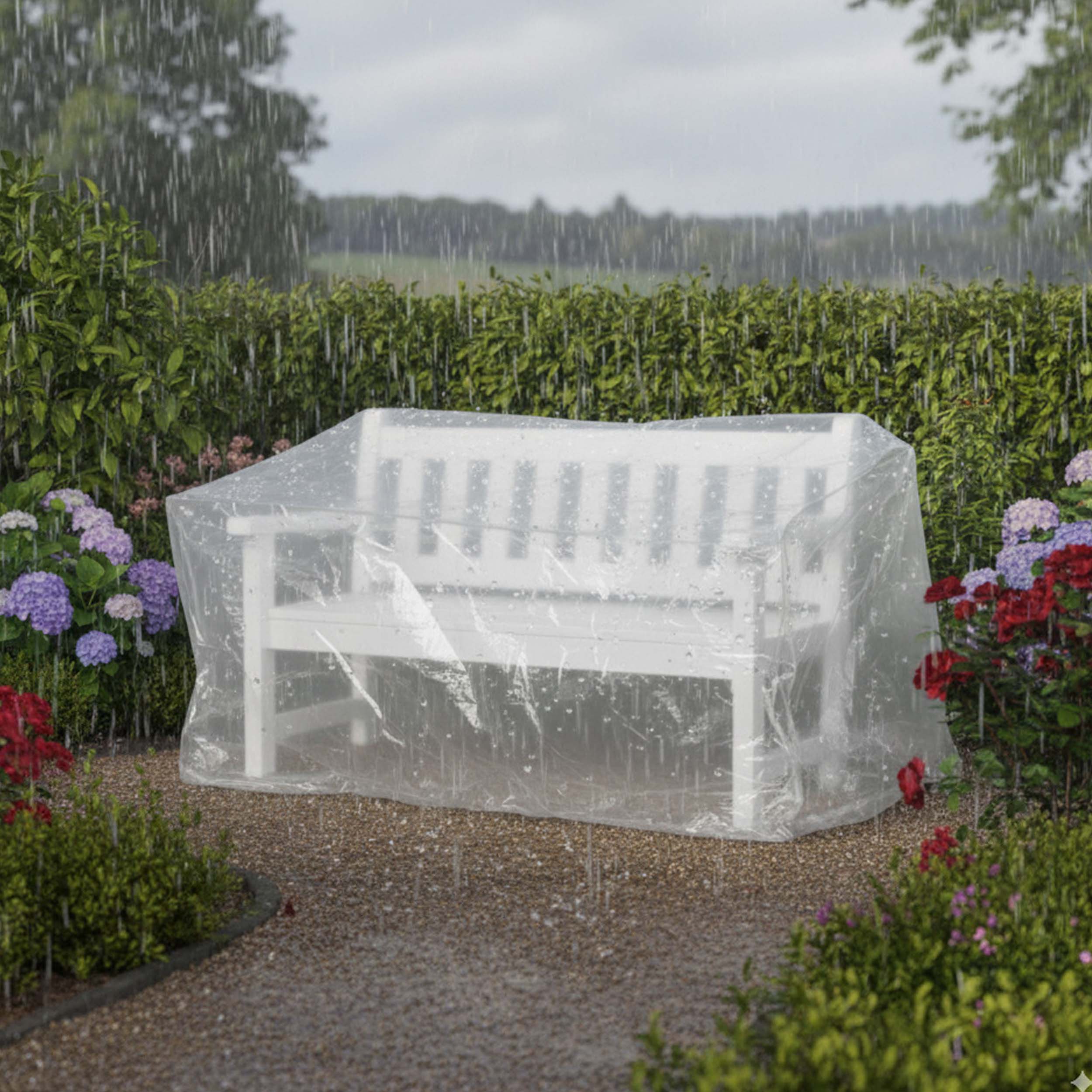 Schutzhülle Gartenbank 160 × 75 × 78 cm – Modell Mellum EuroLine – wetterfeste Abdeckhaube für 3-Sitzer Bank