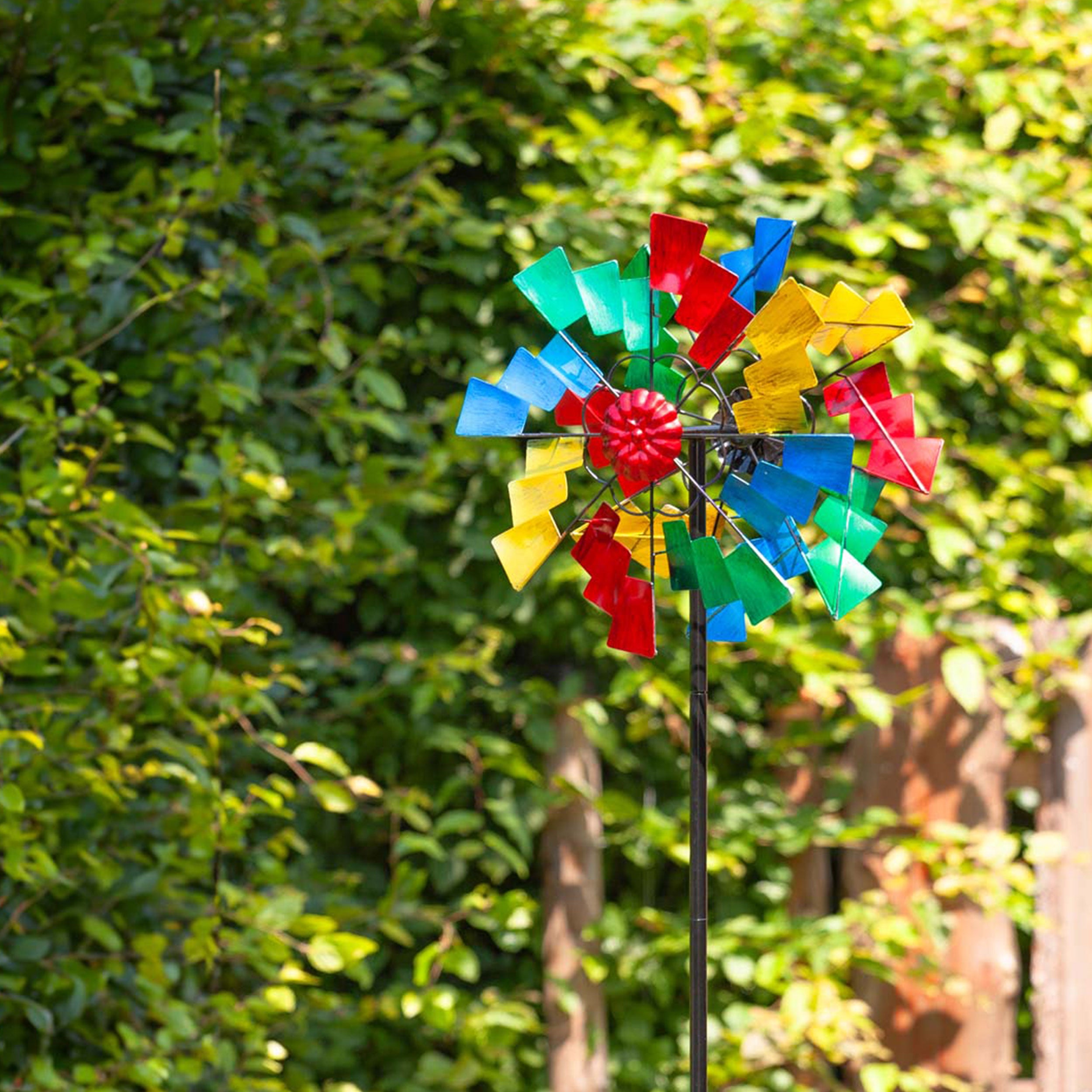 Kinetic Art Rotator Duett Metall Windrad Windspiel Metall Garten Windrad stehend