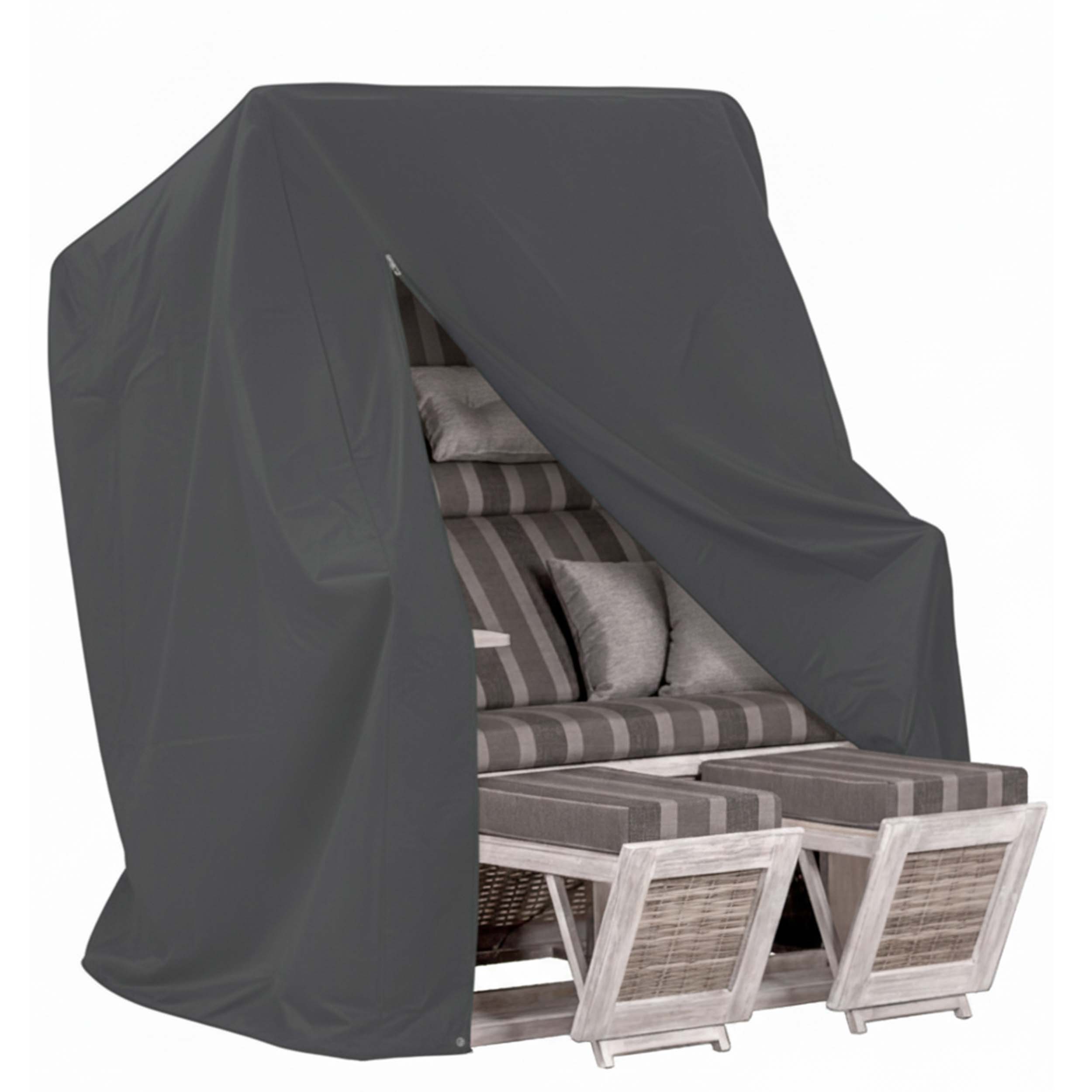 Strandkorb Schutzhüllen – wetterfeste Abdeckungen NaturLine – Strandkorbhülle & Abdeckung in 2 Größen