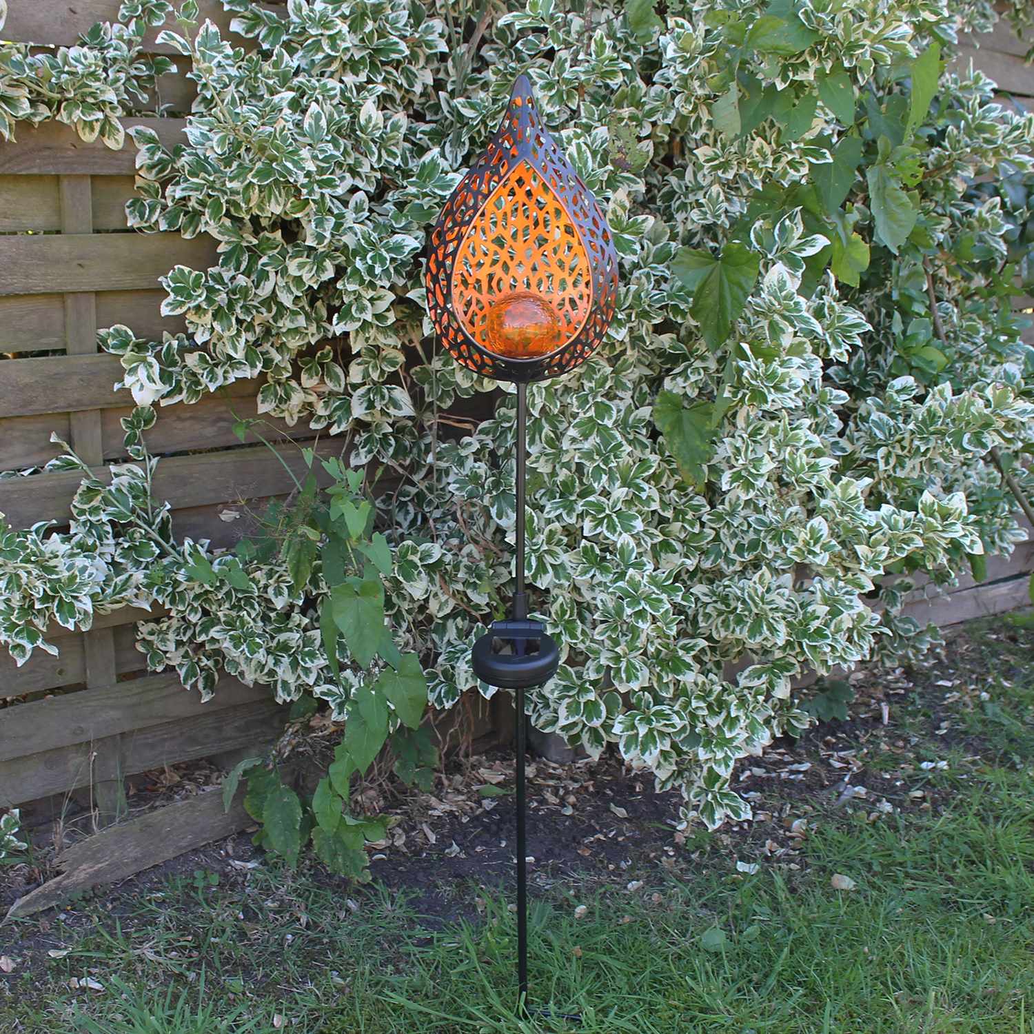 LED Solar Gartenleuchte "Tropfen" 8 Stück Promotionset – Wetterfest, Solarbetrieben, Solarleuchte Garten