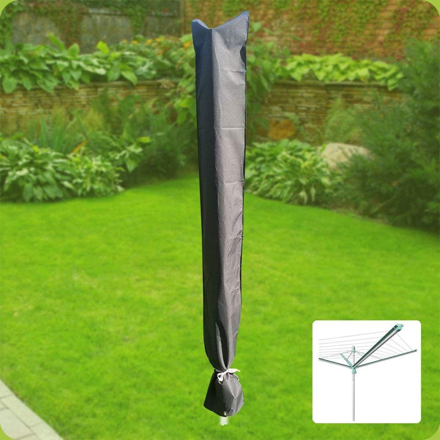 Wäschespinnen Hülle – Modell Bremen NaturLine – Schutzhülle Wäschespinne 190 × 29 cm wetterfeste Abdeckung