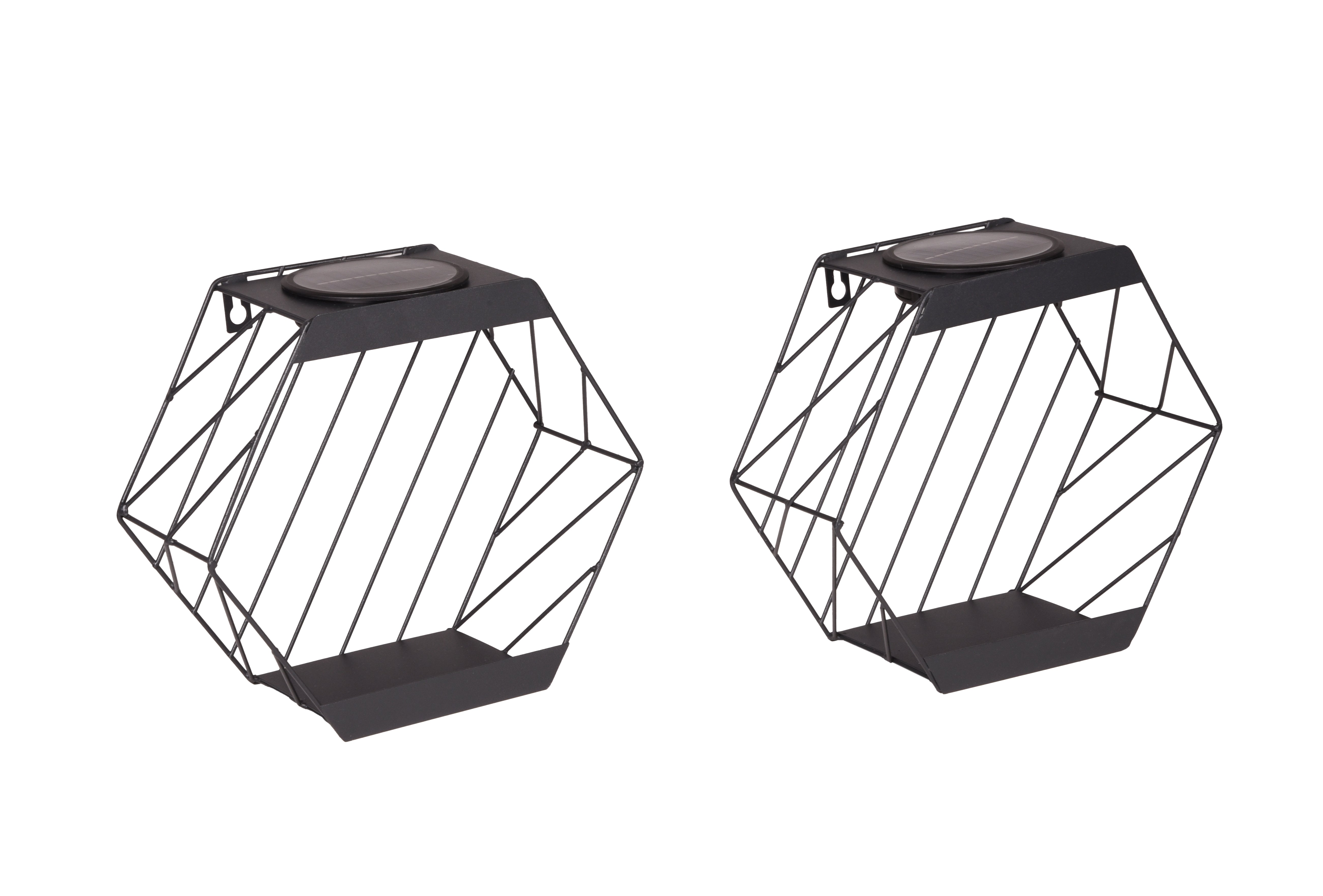 Solar-Pflanzregal 2er-Set beleuchtetes Blumenregal AMARA Pflanzentreppe von Garden Pleasure