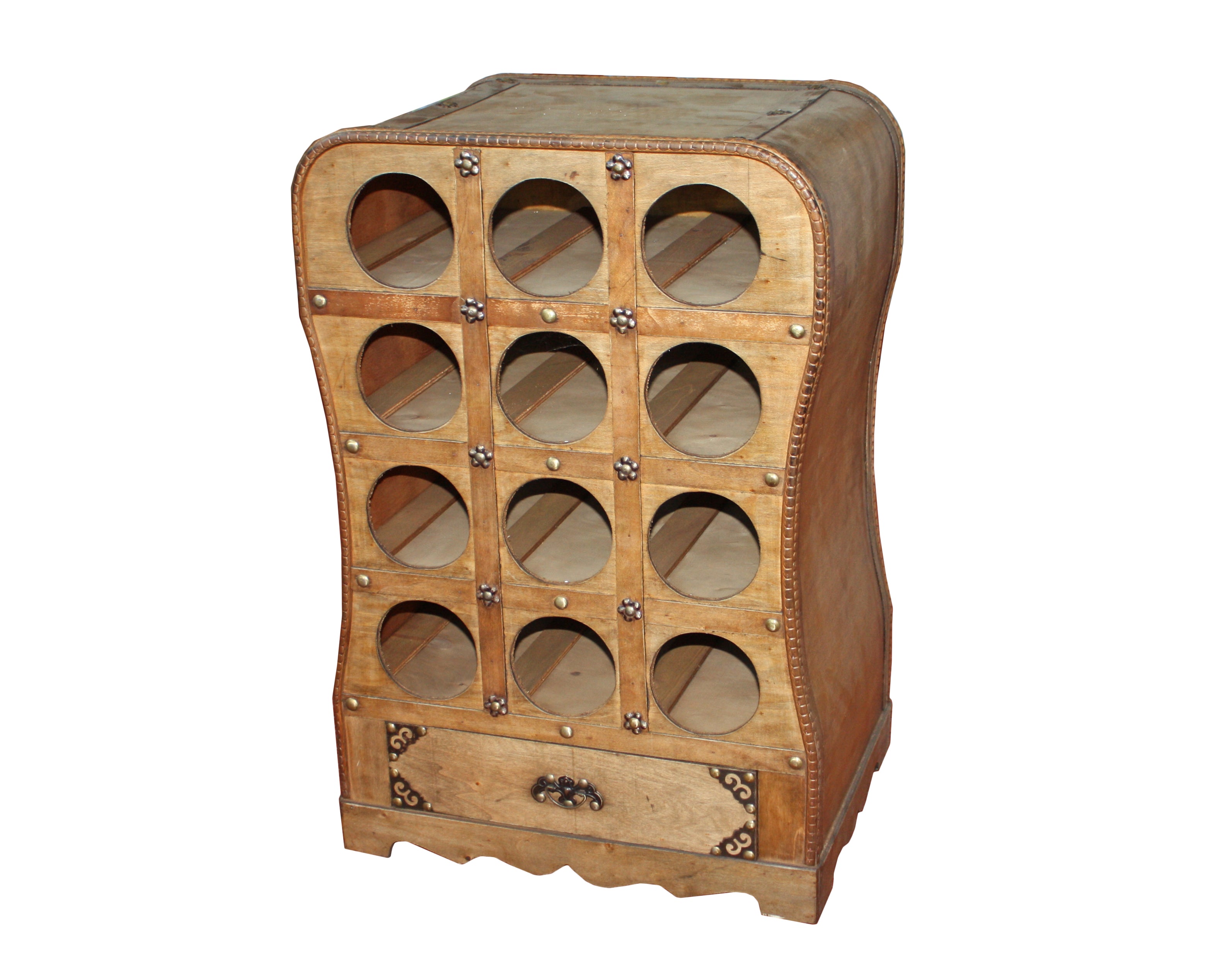 Weinregal Kolonialstil großer Flaschenhalter Weinständer für 12 Flaschen von Deco Pleasure