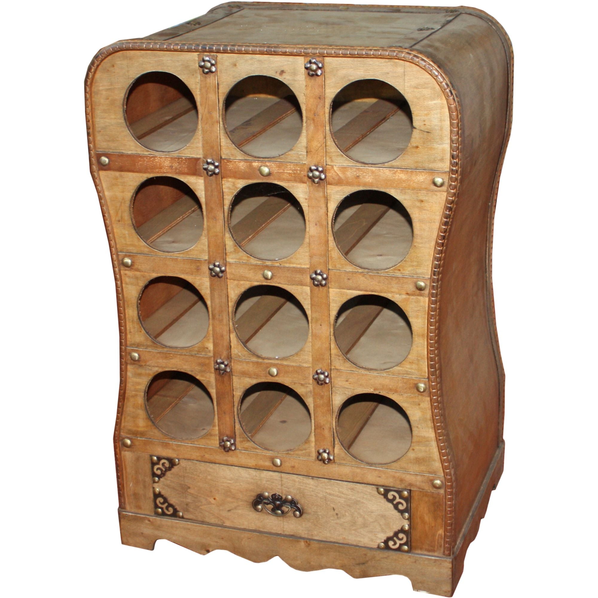 Weinregal Kolonialstil großer Flaschenhalter Weinständer für 12 Flaschen von Deco Pleasure