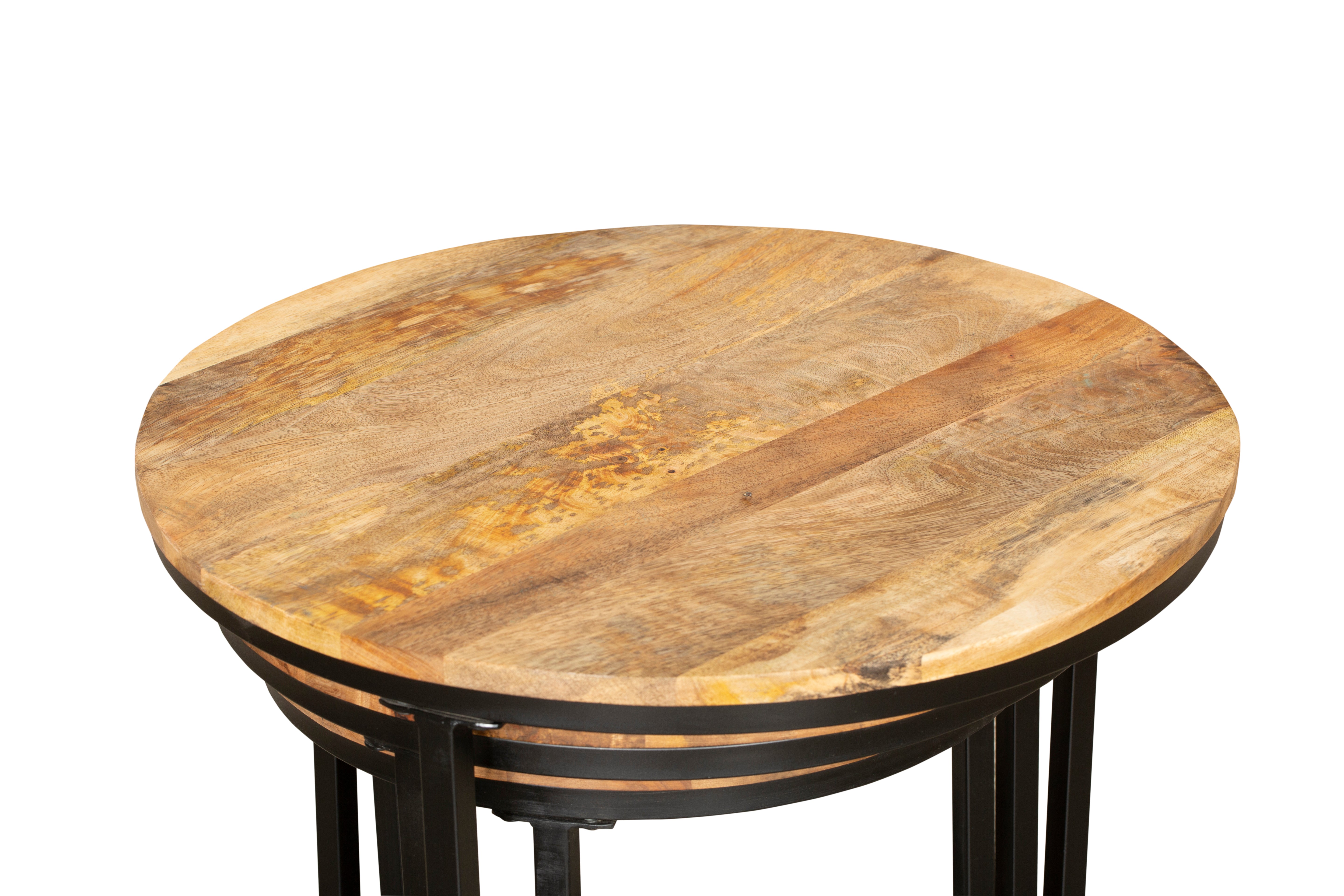 Beistelltisch 3er-Set quadratische Satztische ALUVA Couchtisch-Set Industrial von Interia Home & Living