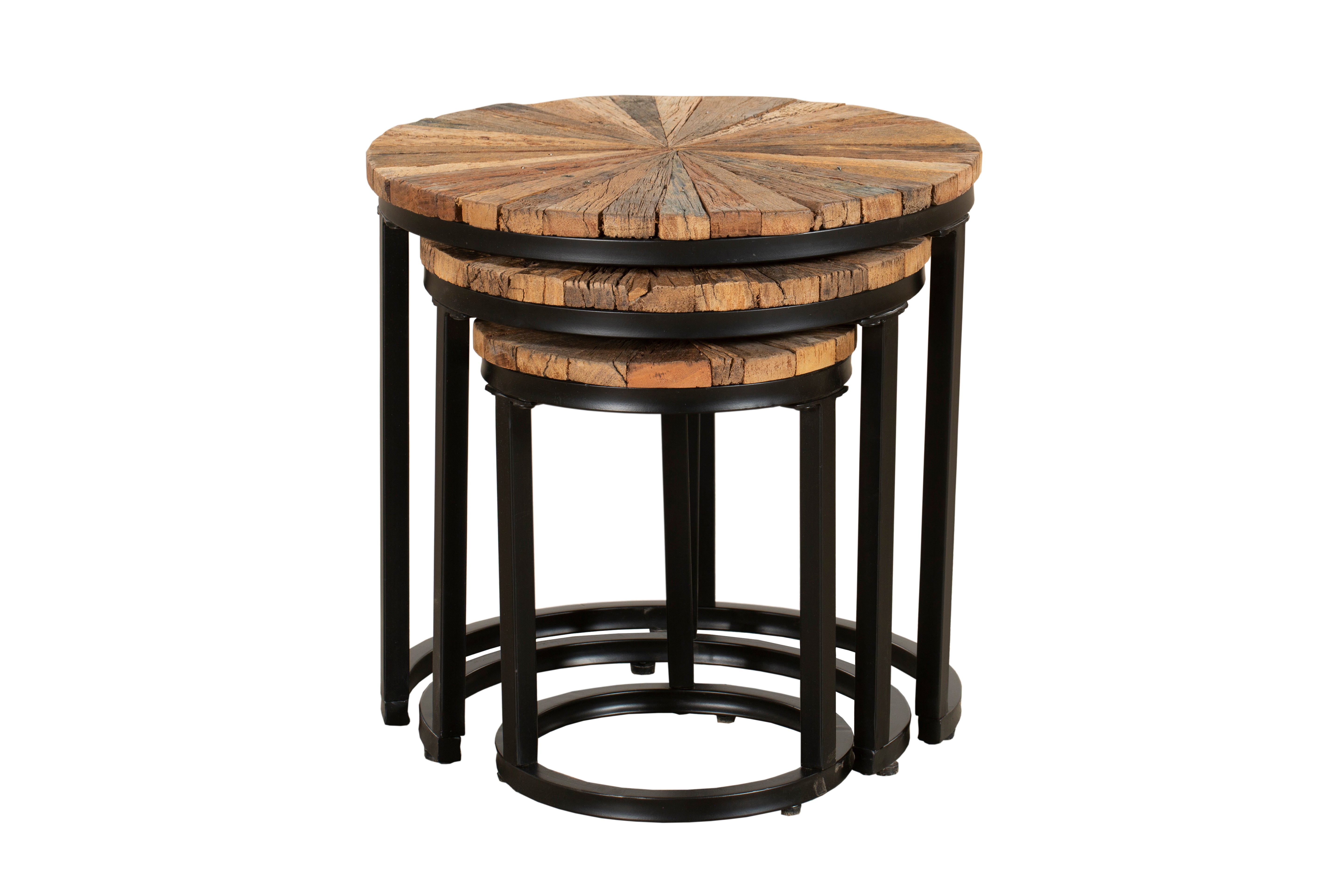 Beistelltisch 3er-Set Satztische MANDYA Couchtisch-Set im Industrie-Stil von Interia Home & Living