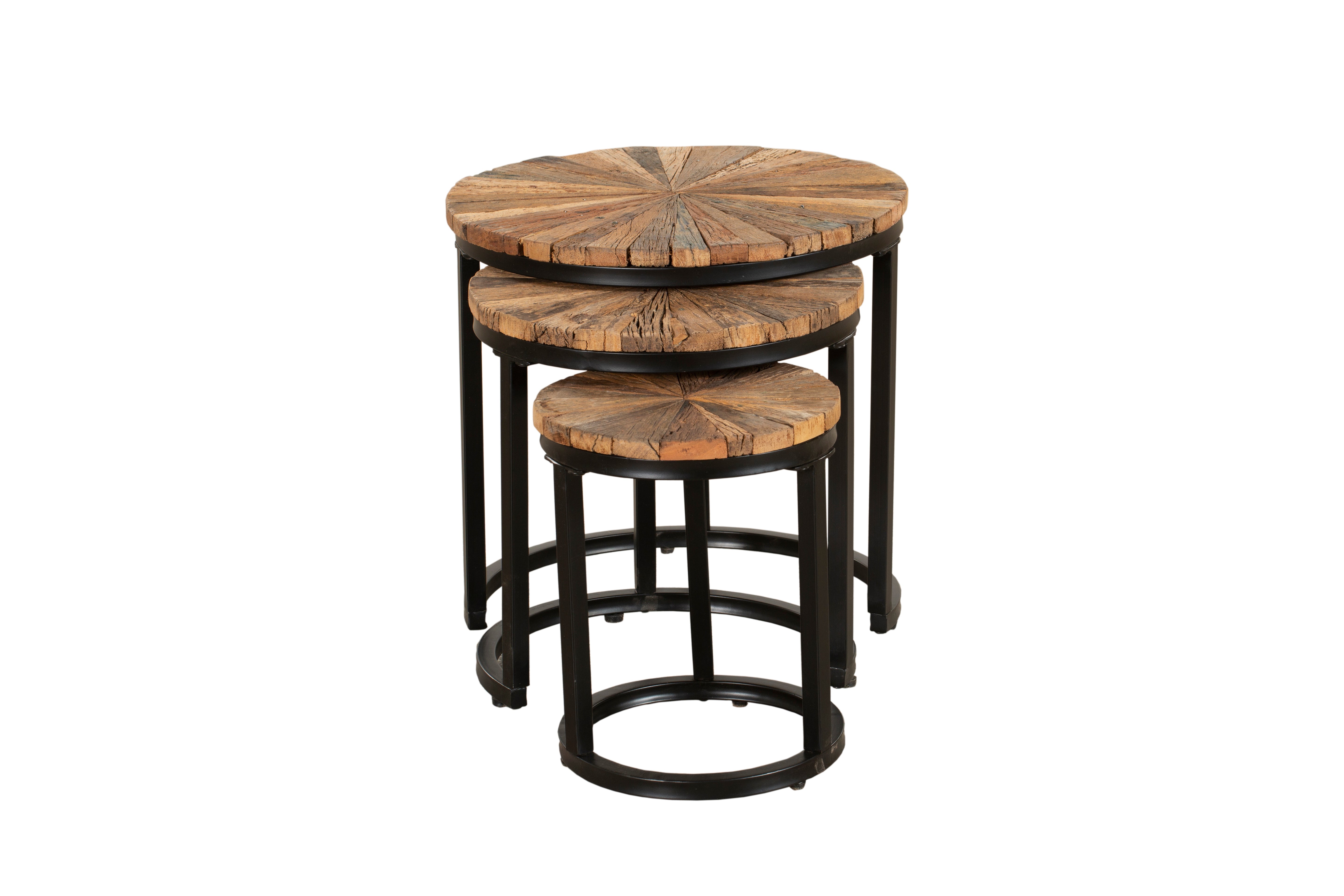 Beistelltisch 3er-Set Satztische MANDYA Couchtisch-Set im Industrie-Stil von Interia Home & Living