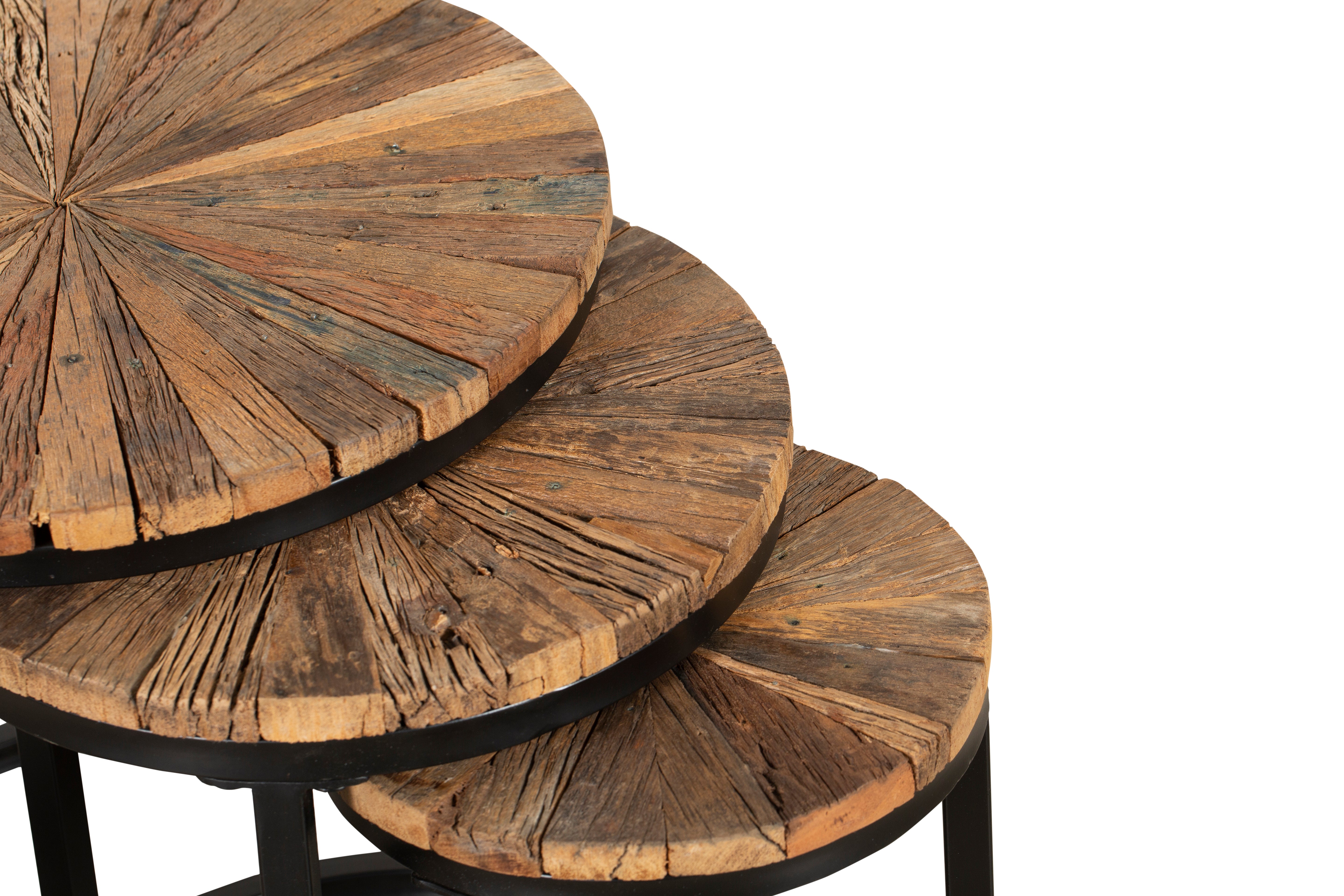 Beistelltisch 3er-Set Satztische MANDYA Couchtisch-Set im Industrie-Stil von Interia Home & Living