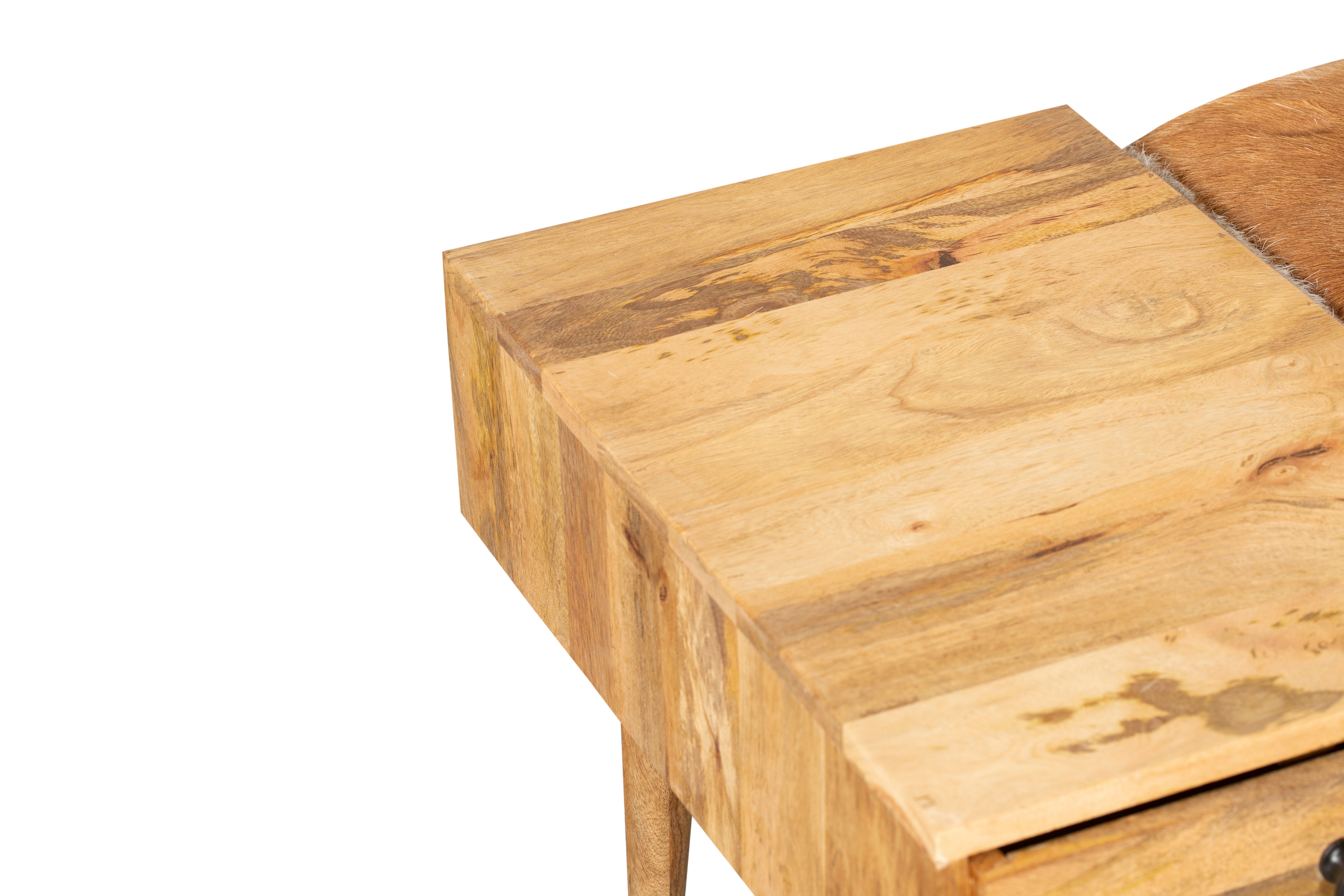 Sitzbank einzigartige Fellbank PATNA Holzbank mit Stauraum von Interia Home & Living