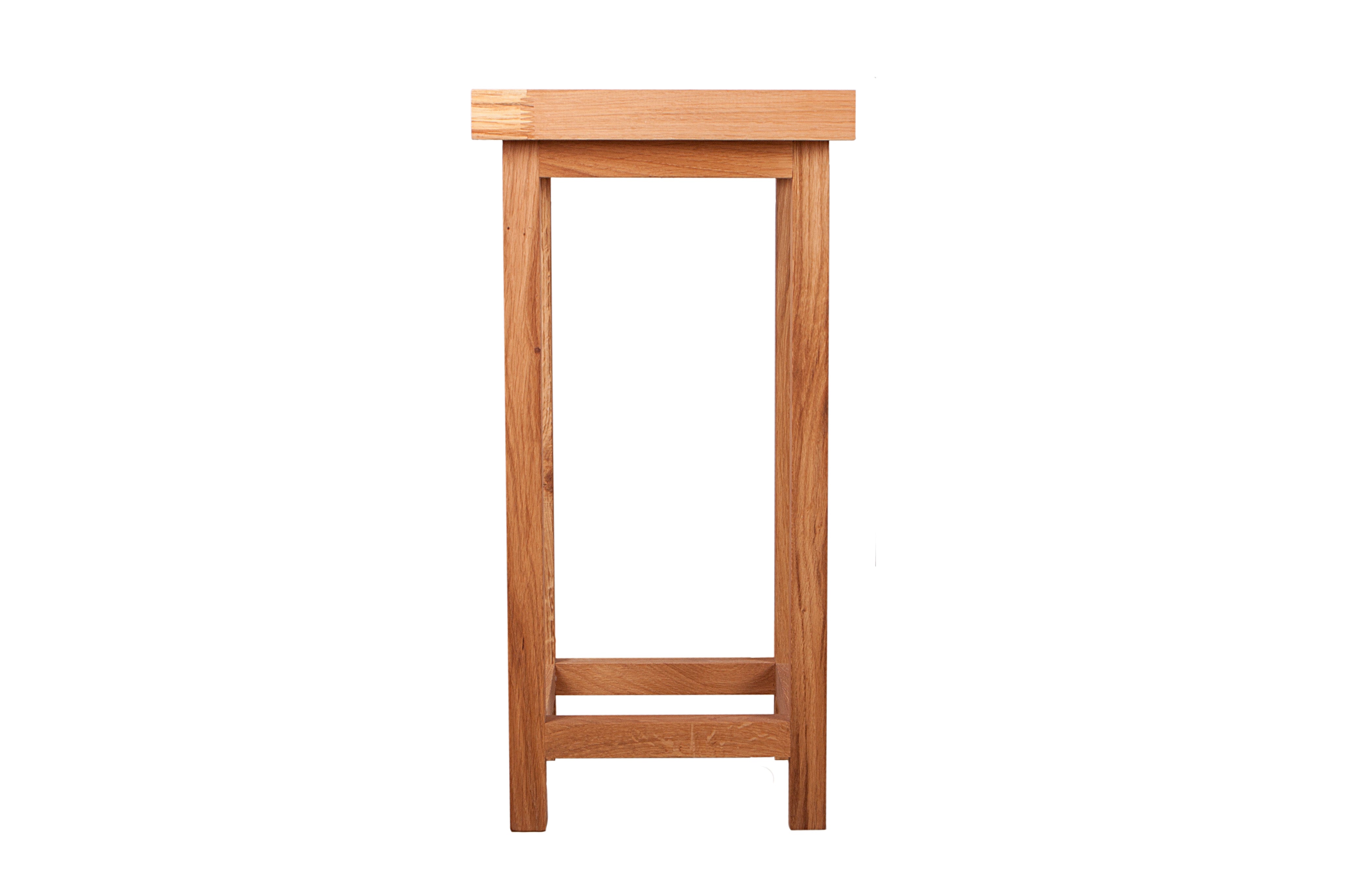 Blumenständer massiver Pflanzenhocker MAX 4 Eichensäule geölt von Interia Home & Living