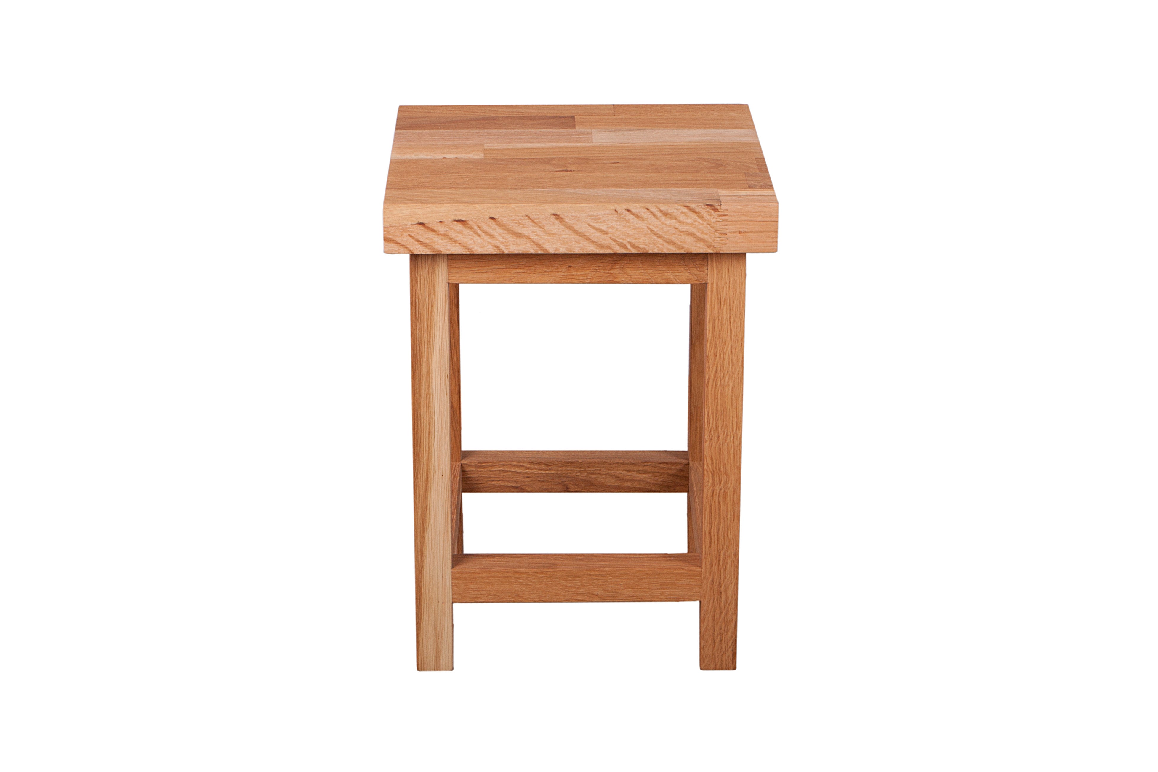 Universalhocker massiver Sitzhocker MAX 3 Beistelltisch aus Eiche von Interia Home & Living