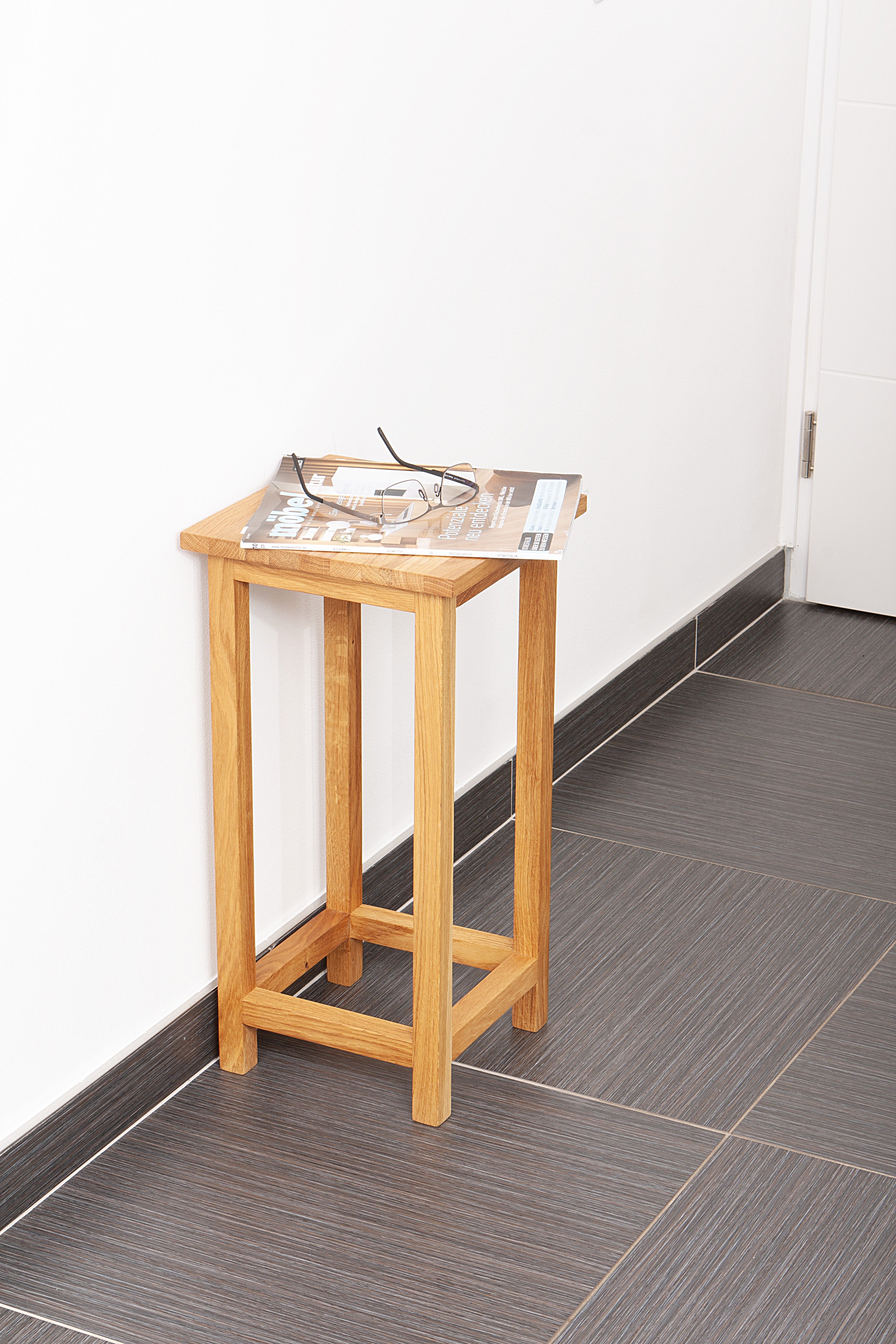 Blumenständer eleganter Pflanzenständer MAX 2 Eichenhocker von Interia Home & Living