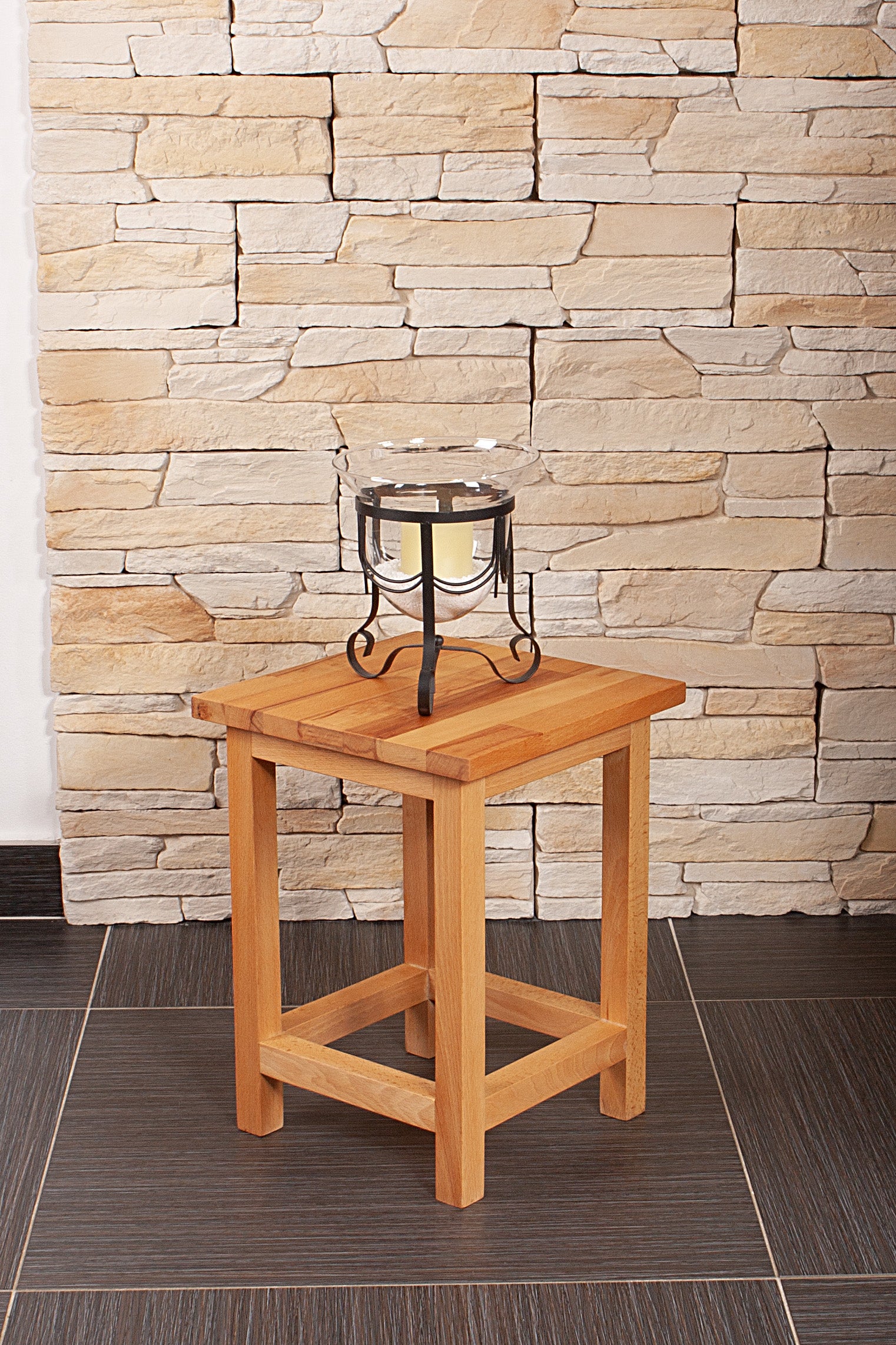 Universalhocker massiver Beistelltisch MAX 1 Sitzhocker Eiche von Interia Home & Living