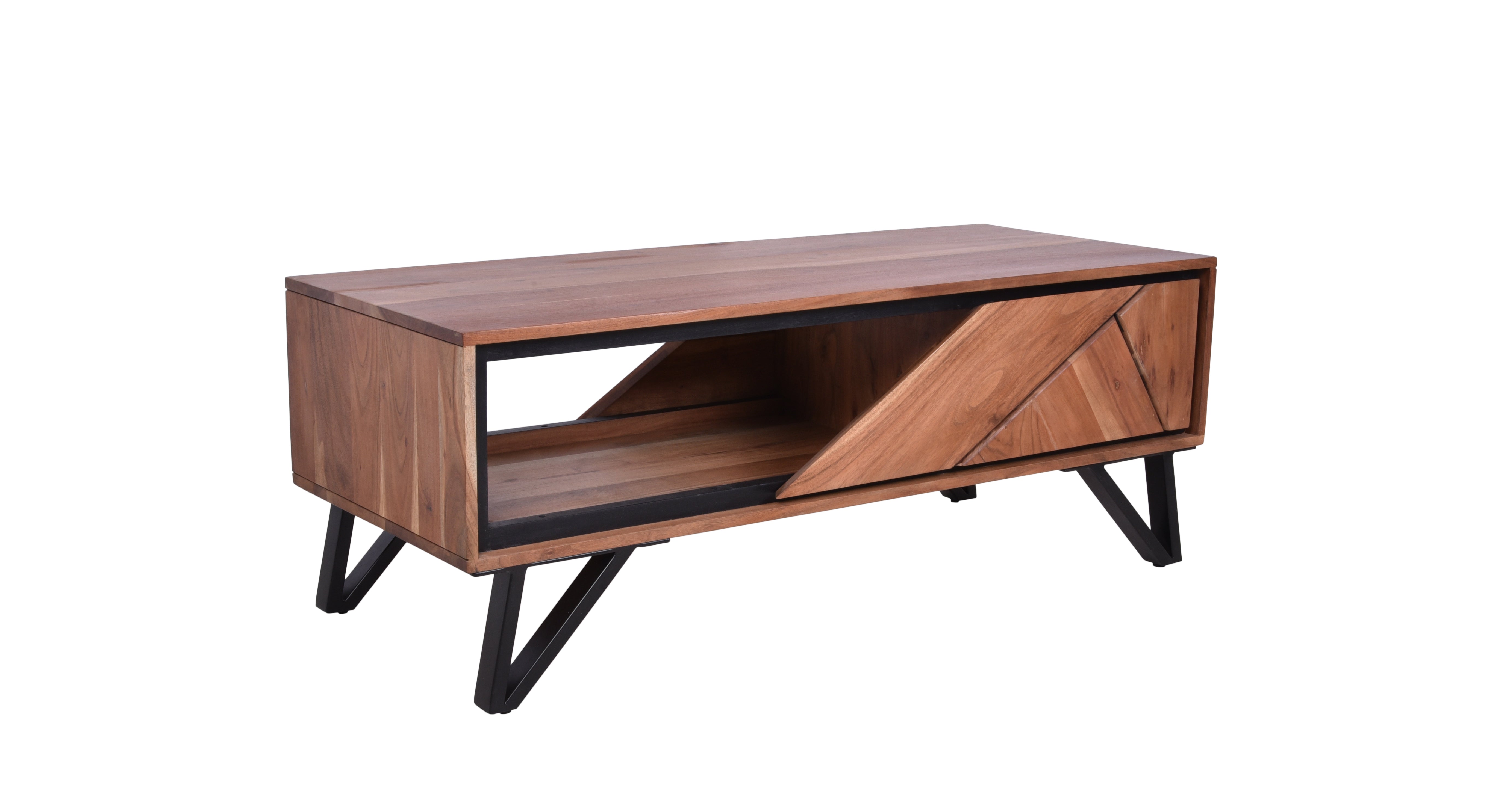 Couchtisch massiver Sofatisch AMBALA Wohnzimmertisch aus Akazienholz von Interia Home & Living