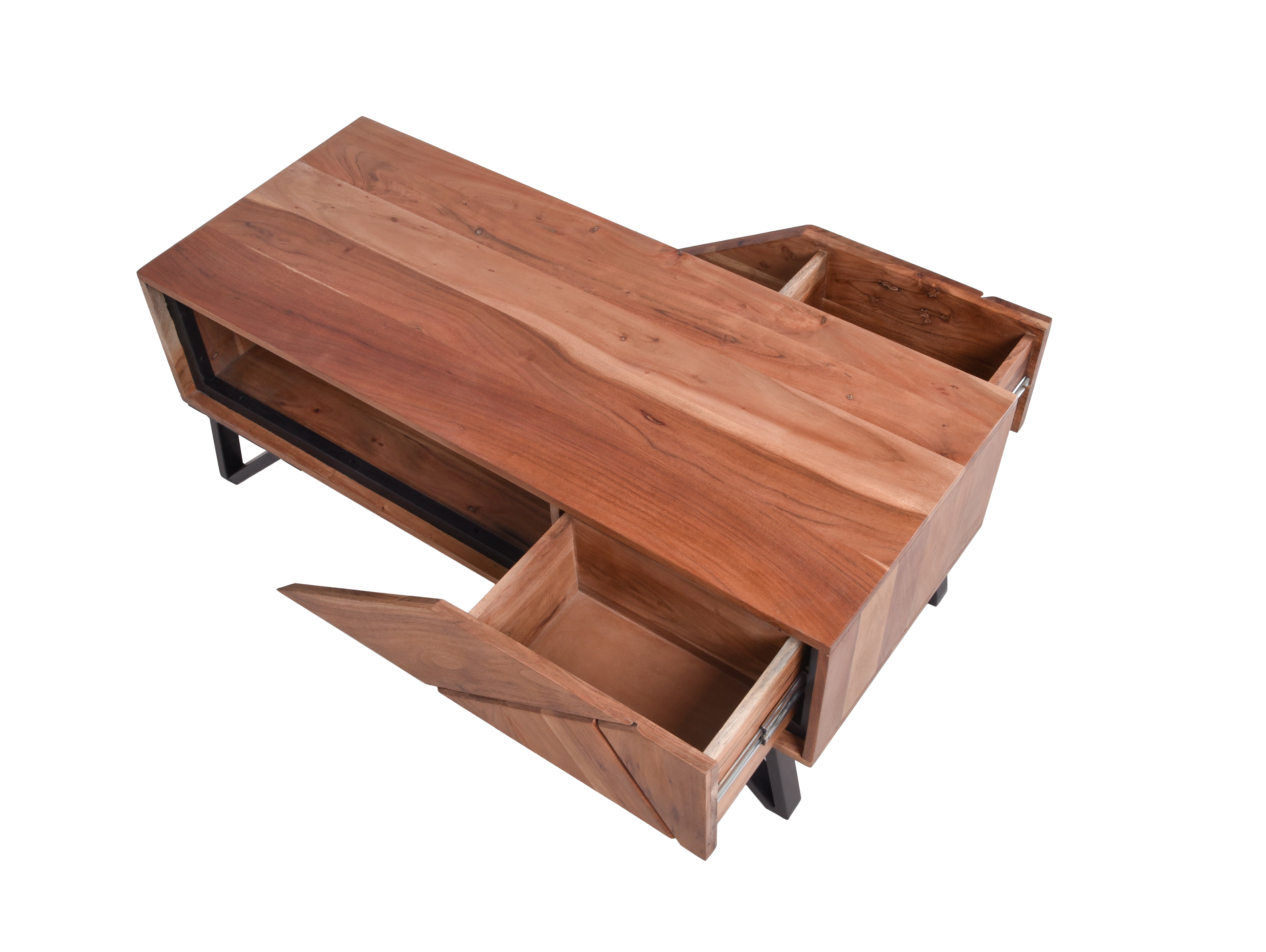 Couchtisch massiver Sofatisch AMBALA Wohnzimmertisch aus Akazienholz von Interia Home & Living