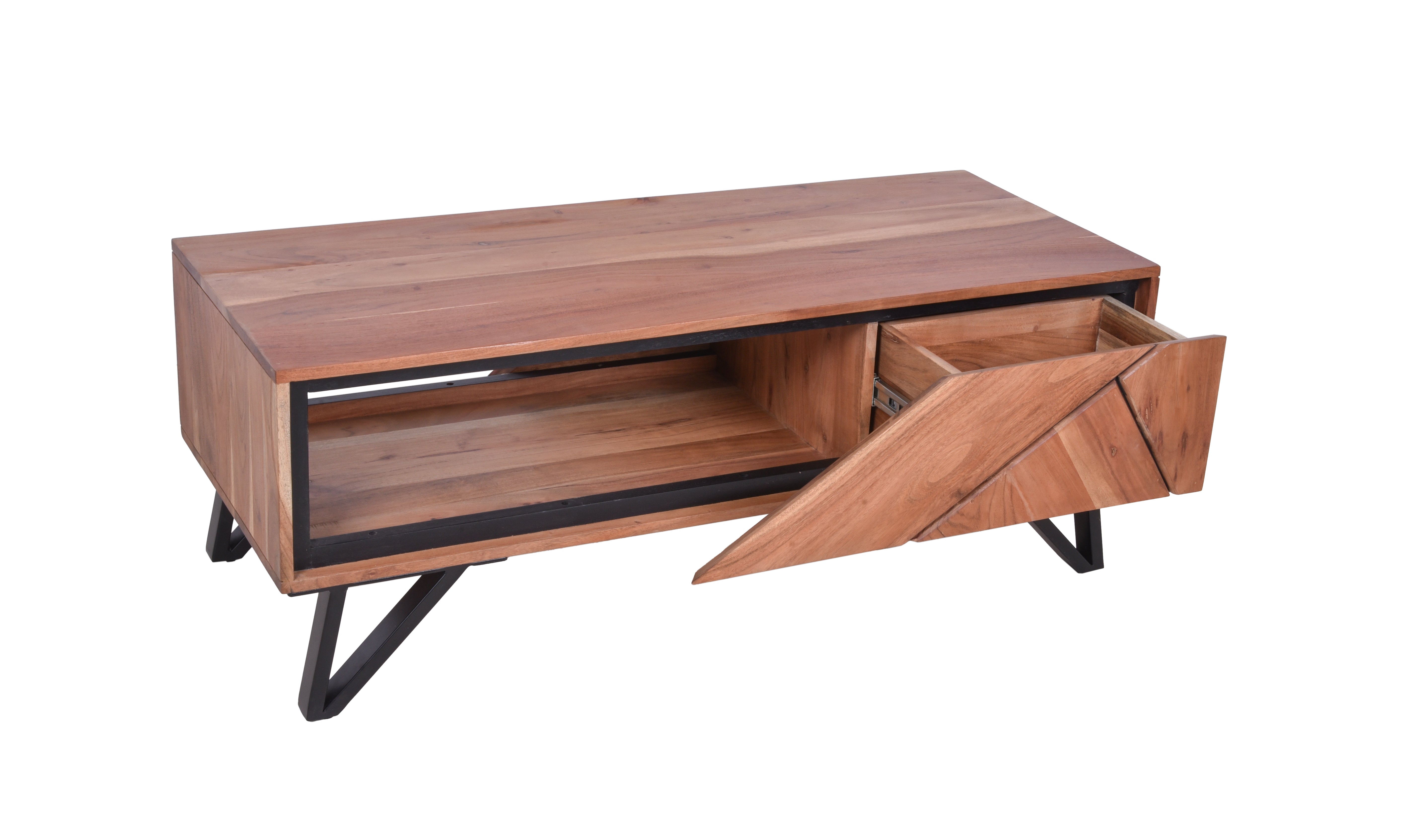 Couchtisch massiver Sofatisch AMBALA Wohnzimmertisch aus Akazienholz von Interia Home & Living