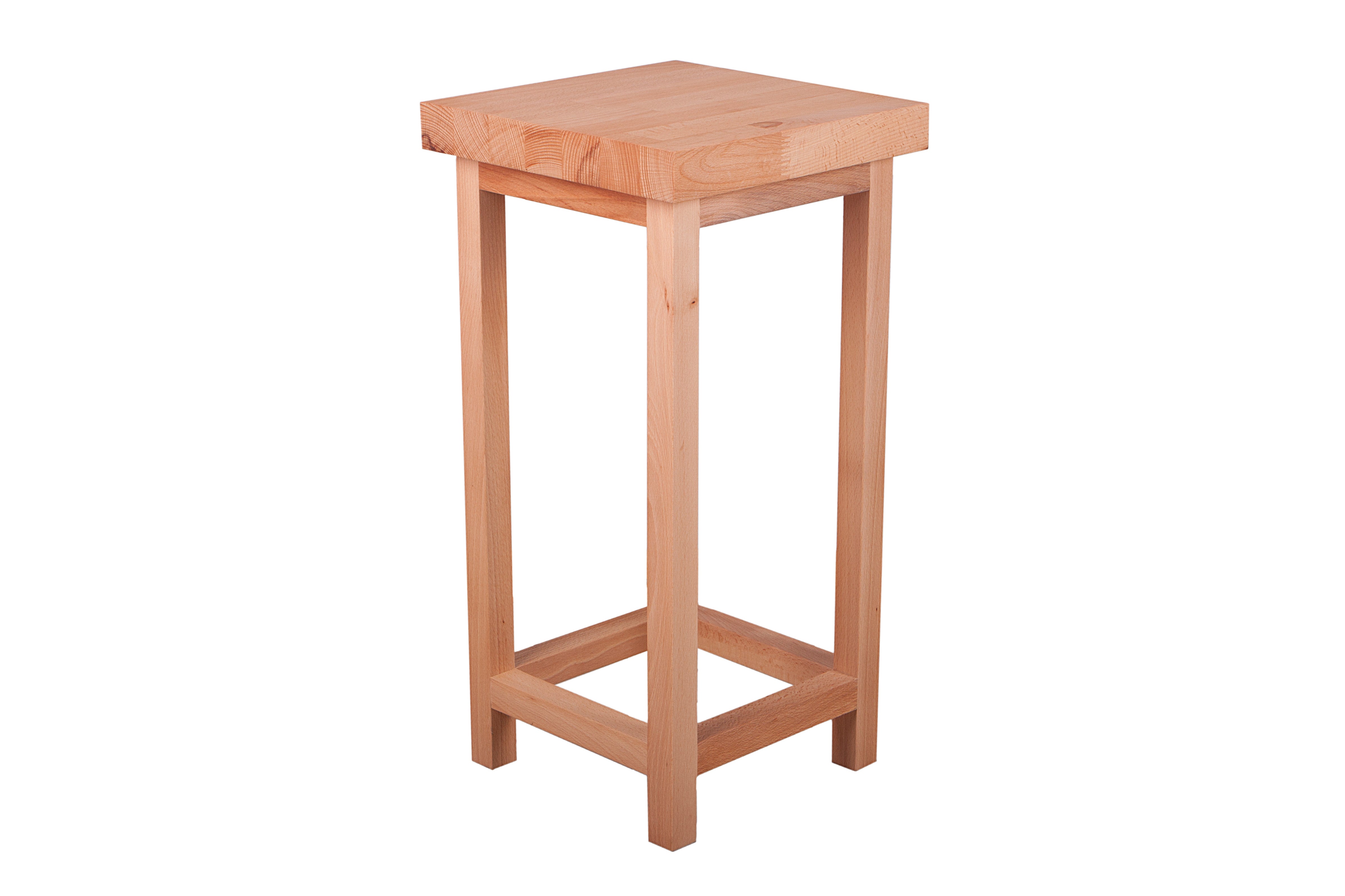 Blumenständer massiver Pflanzenhocker MARCO 4 Holzsäule aus Kernbuche von Interia Home & Living