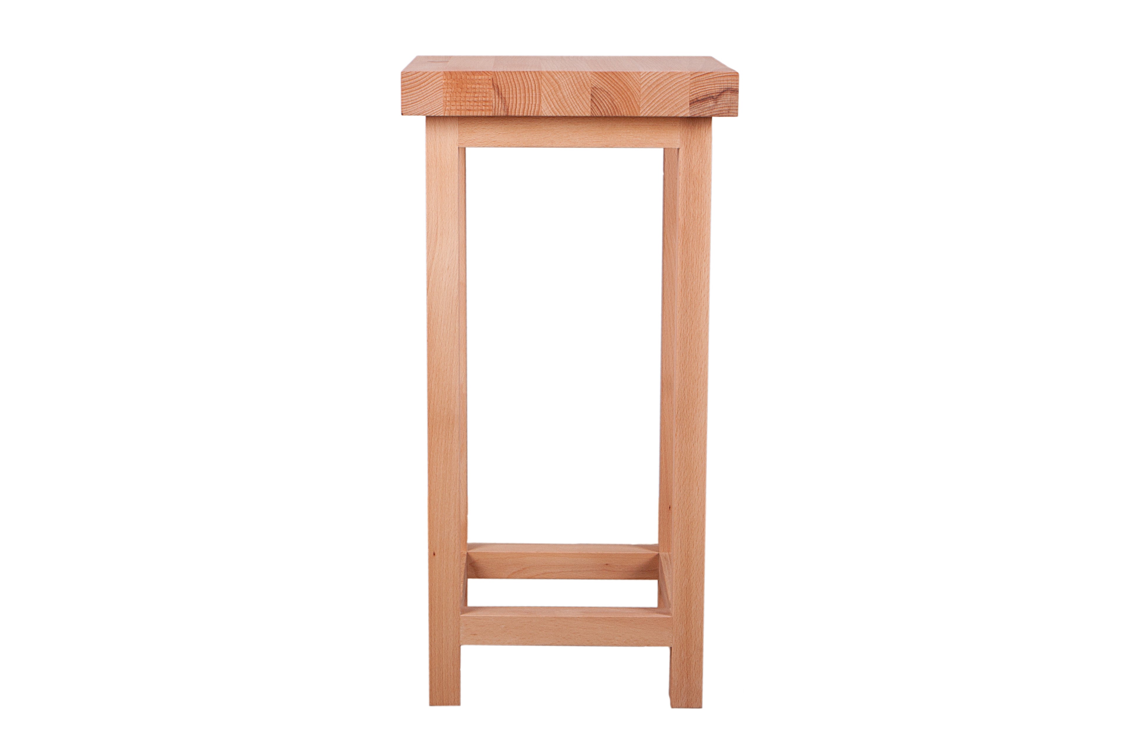 Blumenständer massiver Pflanzenhocker MARCO 4 Holzsäule aus Kernbuche von Interia Home & Living