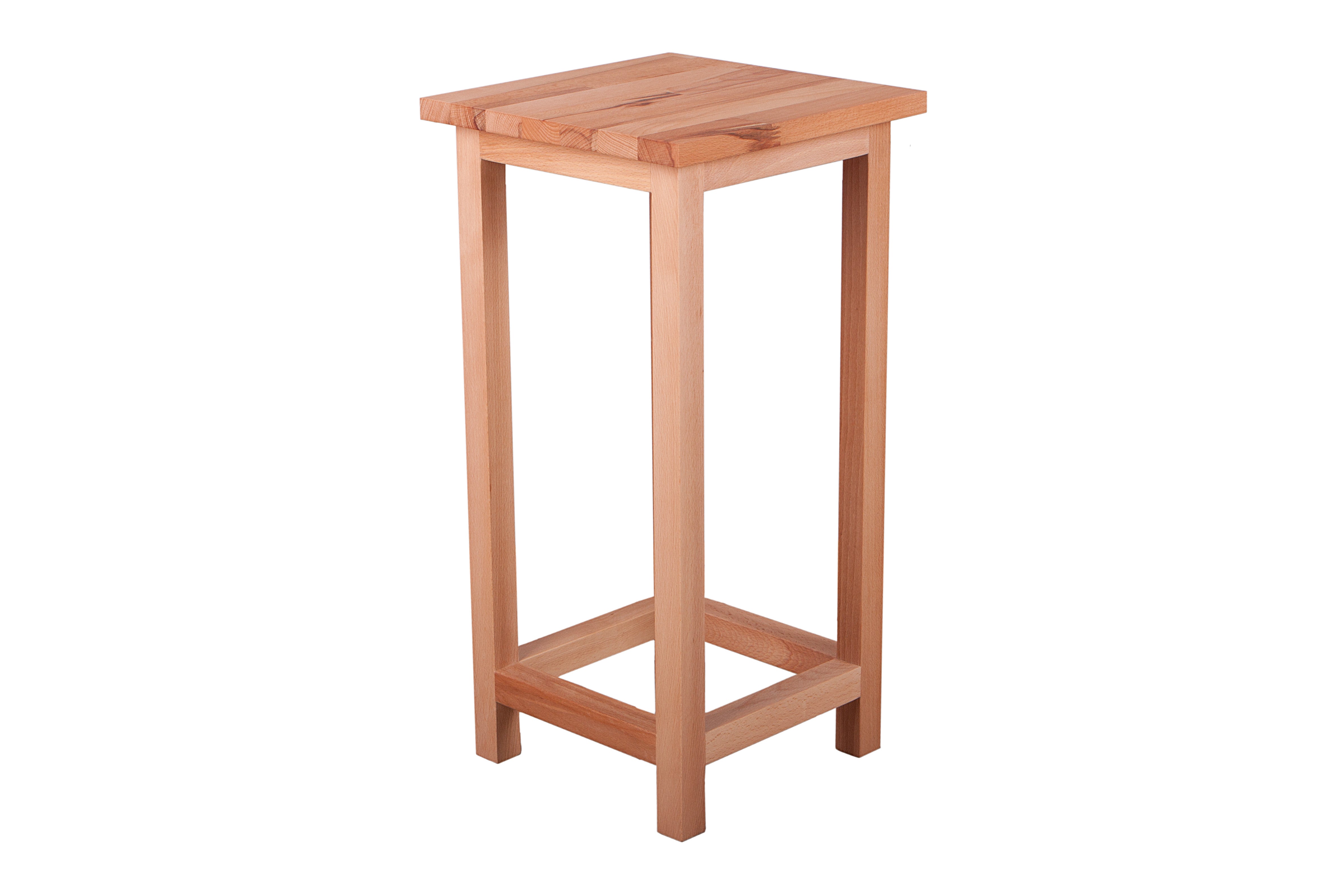 Blumenständer massiver Pflanzenständer MARCO 2 Dekohocker aus Kernbuche von Interia Home & Living