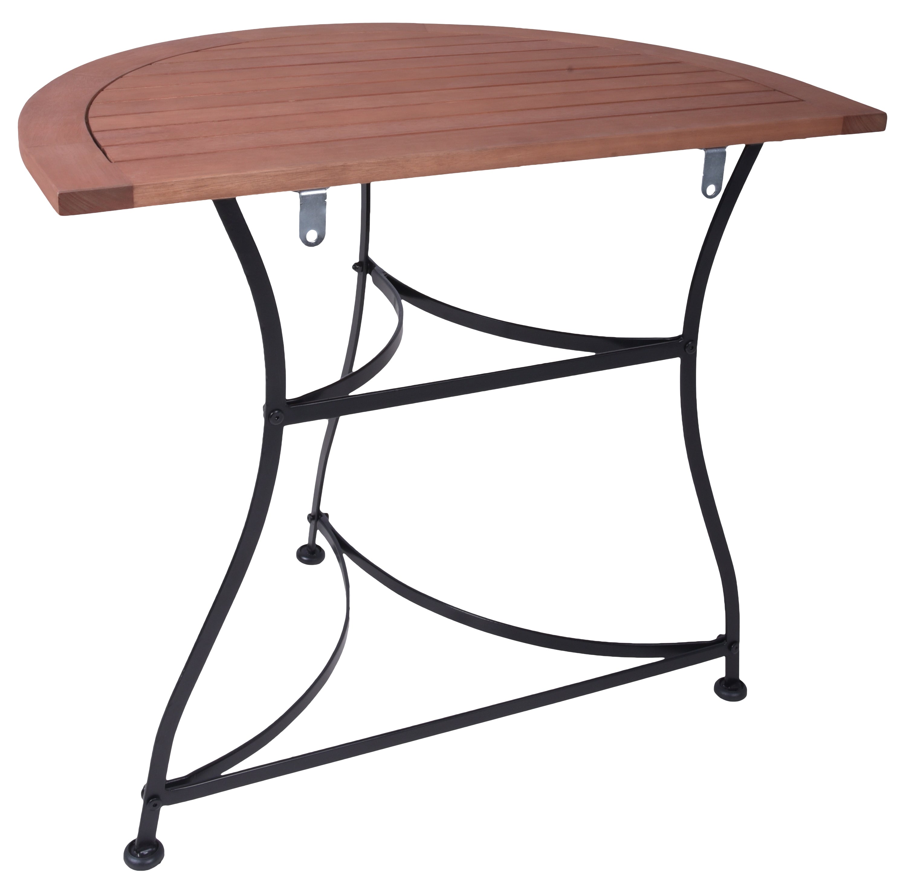 Balkontisch halbrunder Klapptisch WIEN Hängetisch Eukalyptus von Garden Pleasure