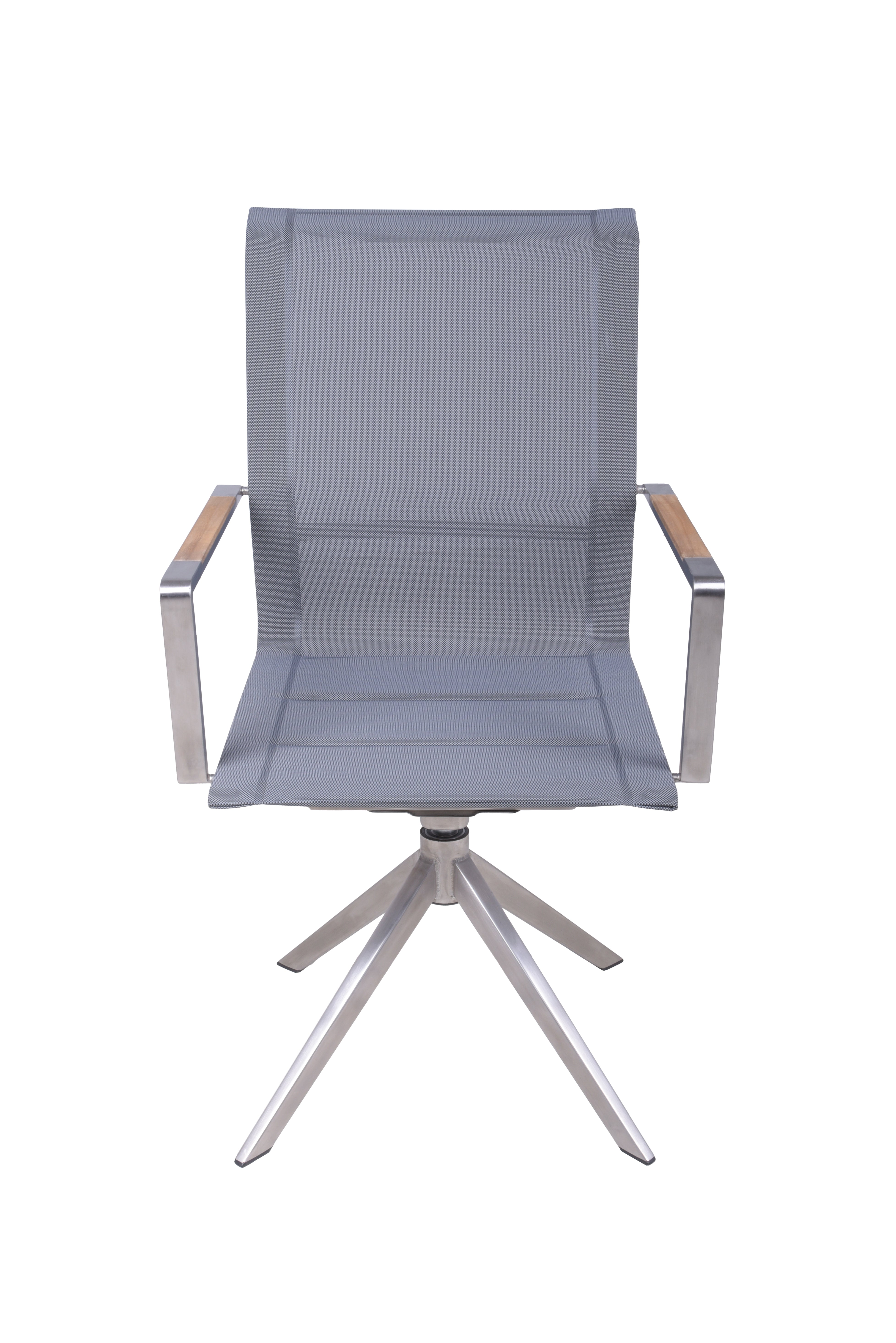 Gartenstuhl Drehstuhl SALIDA 2er Set Bistrostuhl mit Teak-Armlehnen von Garden Pleasure