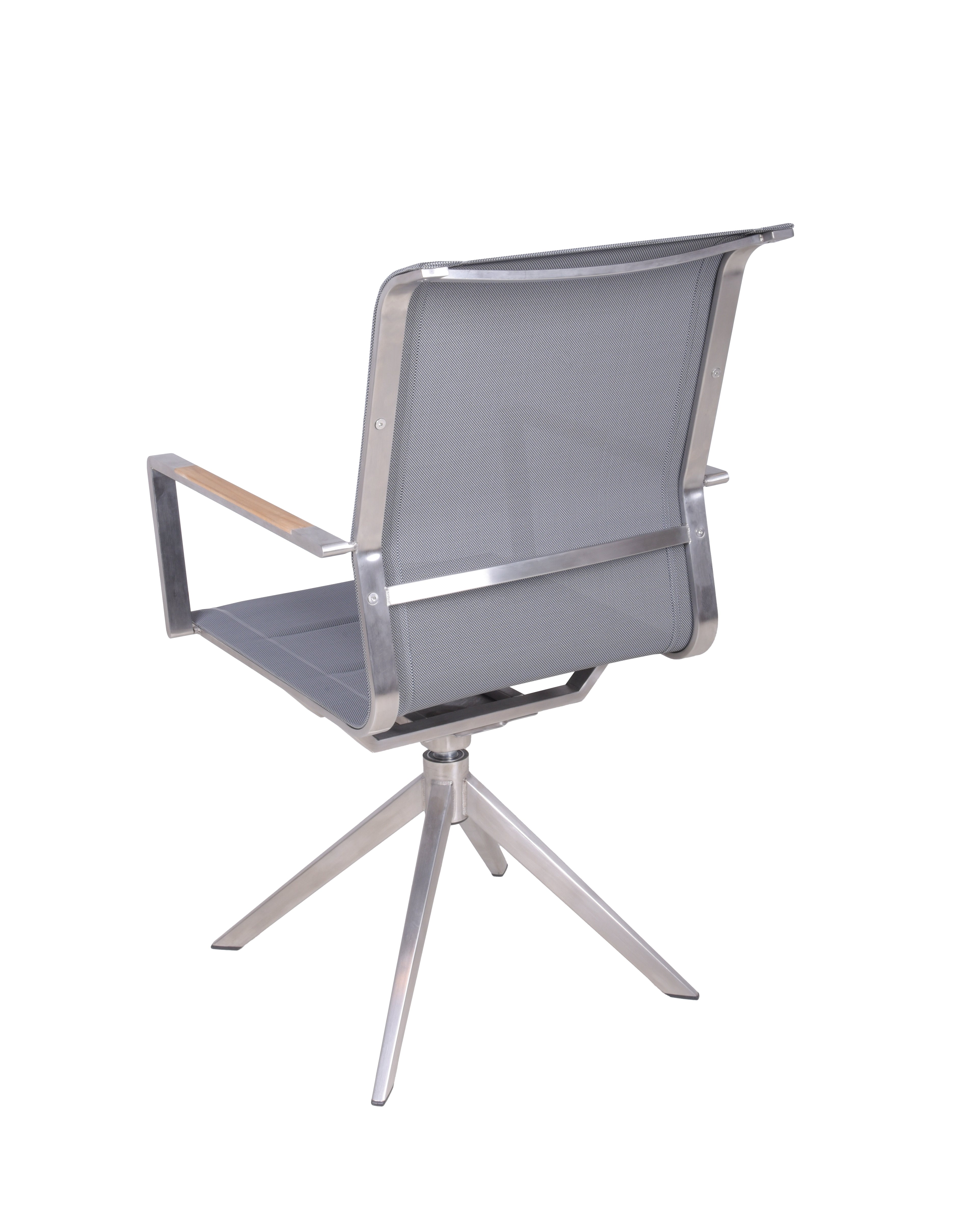 Gartenstuhl Drehstuhl SALIDA 2er Set Bistrostuhl mit Teak-Armlehnen von Garden Pleasure