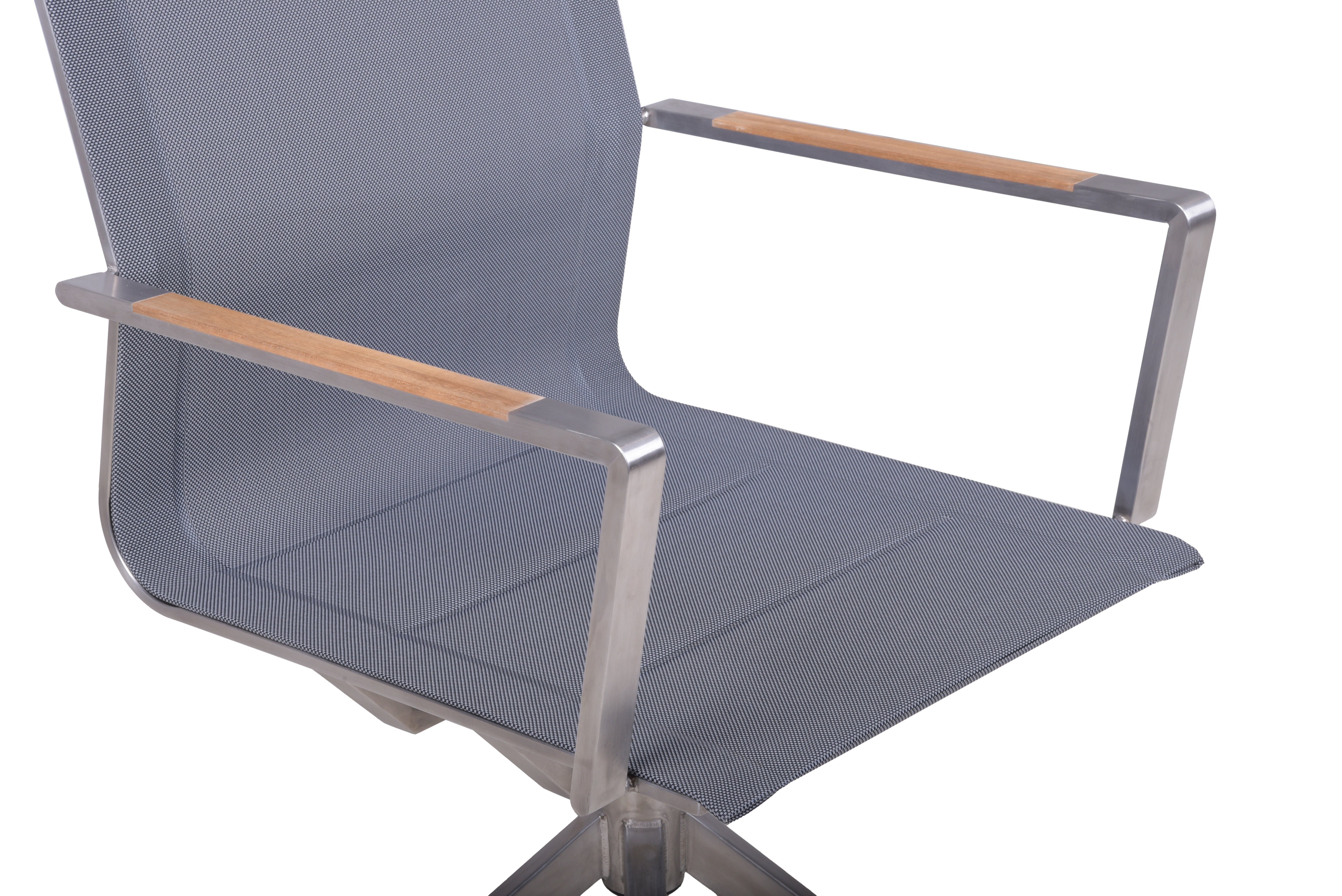 Gartenstuhl Drehstuhl SALIDA 2er Set Bistrostuhl mit Teak-Armlehnen von Garden Pleasure