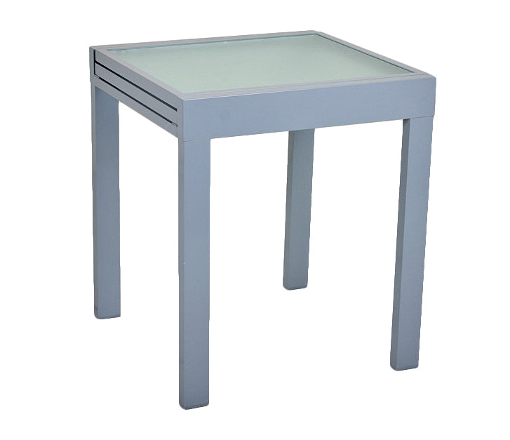 Ausziehtisch Gartentisch LOLA Esstisch Aluminium Glasplatte kompakt von Garden Pleasure